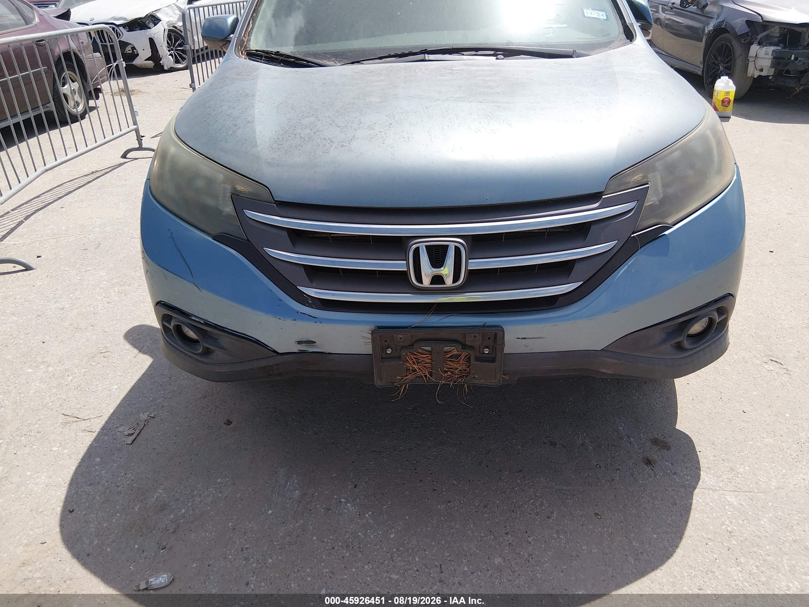 2014 Honda Cr-v Ex-l Blue vin: 2HKRM3H74EH547166