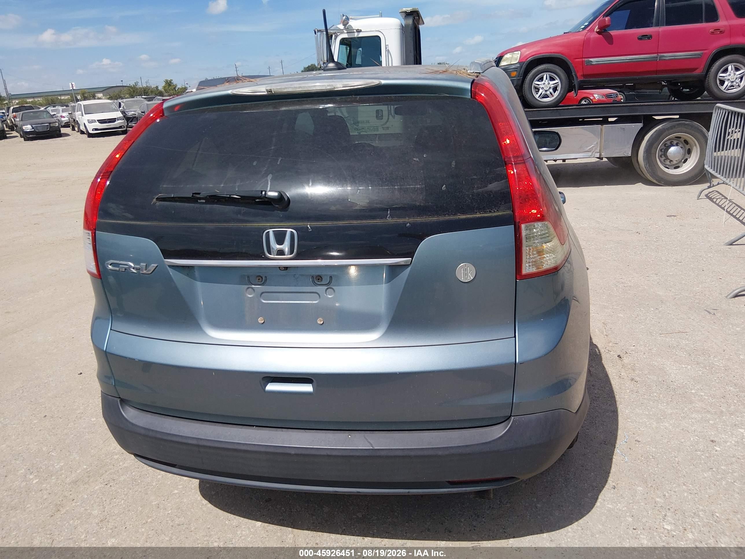 2014 Honda Cr-v Ex-l Blue vin: 2HKRM3H74EH547166