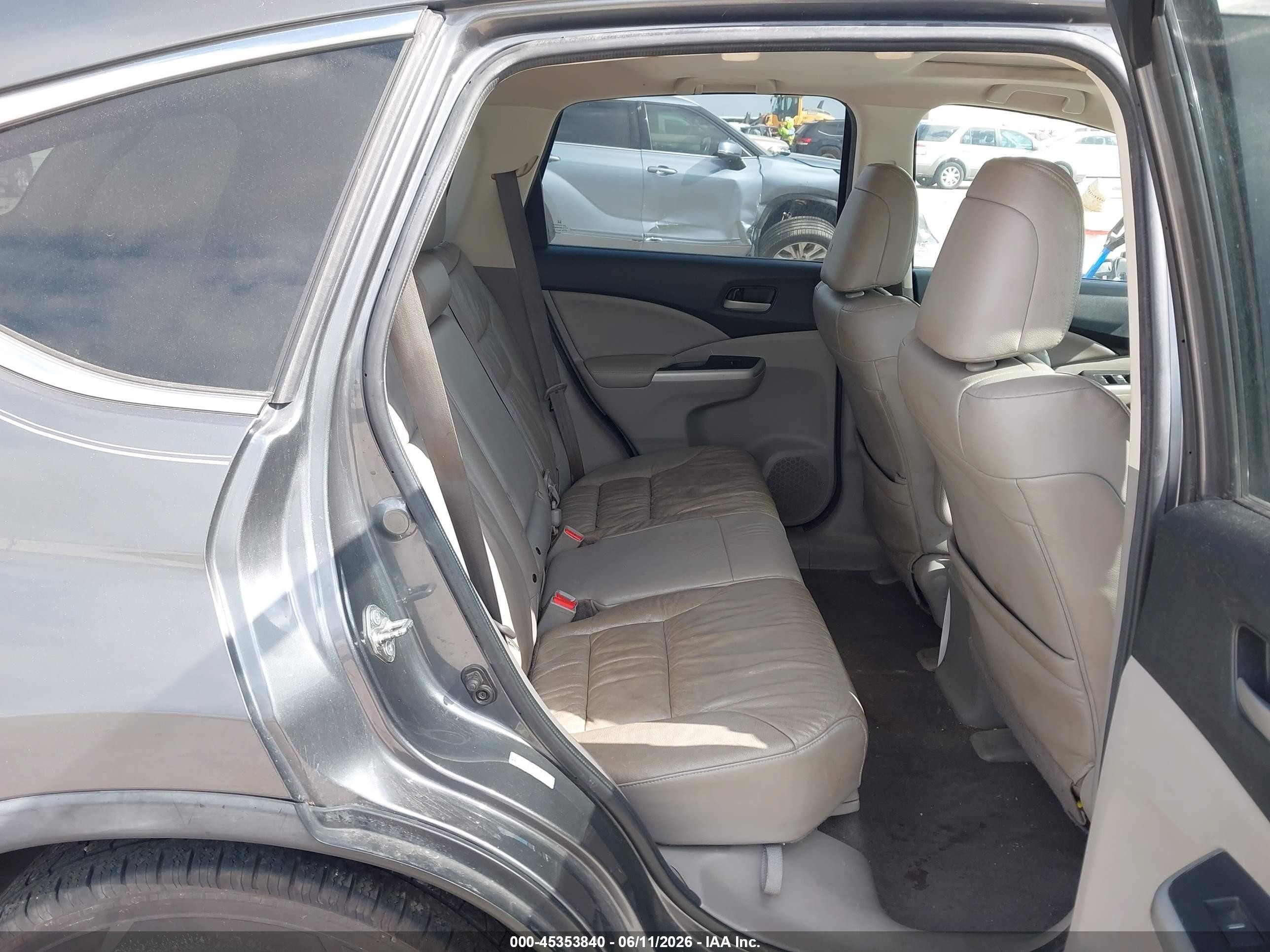 2014 Honda Cr-v Ex-l Серый vin: 2HKRM3H74EH554263