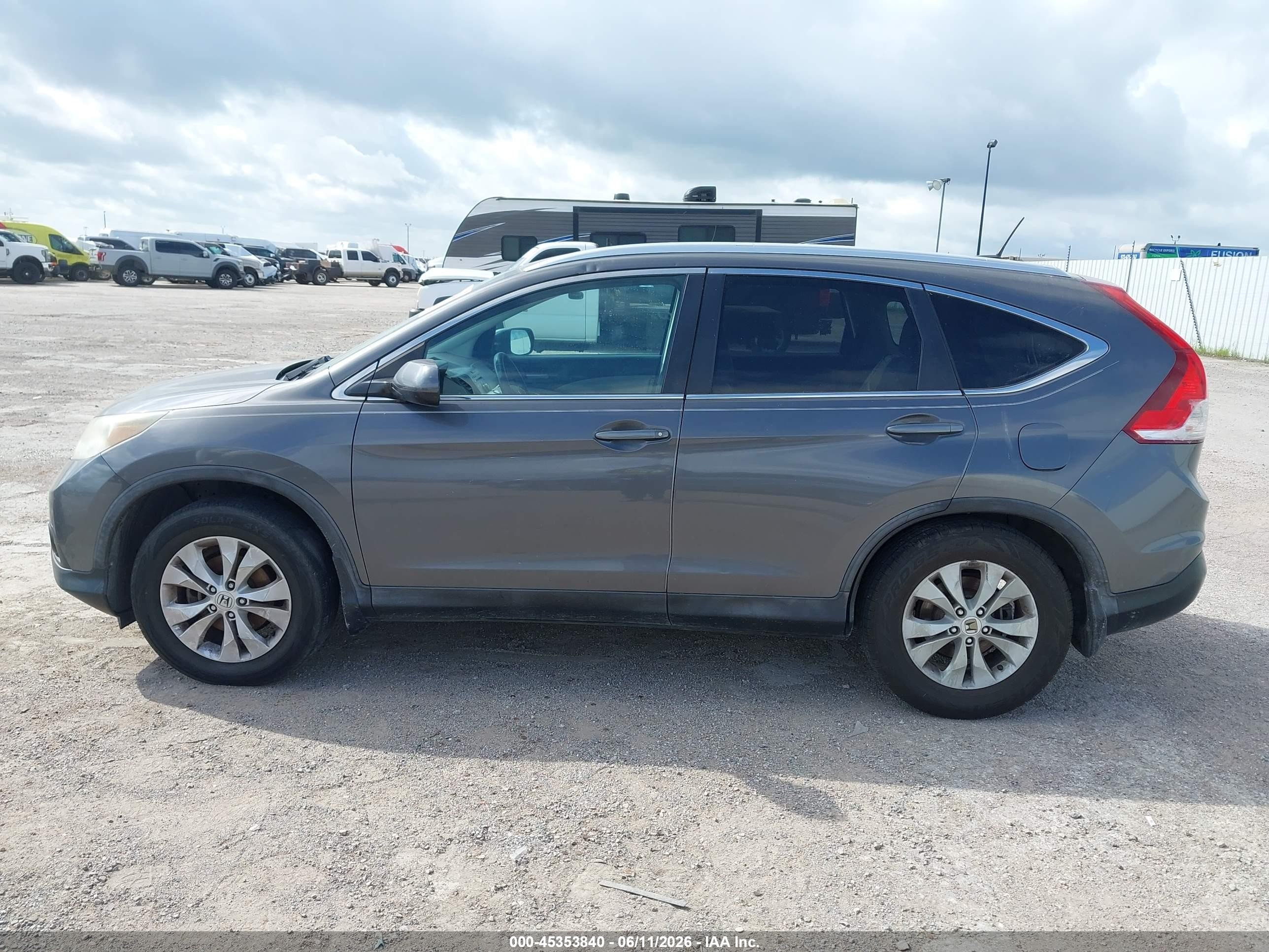 2014 Honda Cr-v Ex-l Серый vin: 2HKRM3H74EH554263