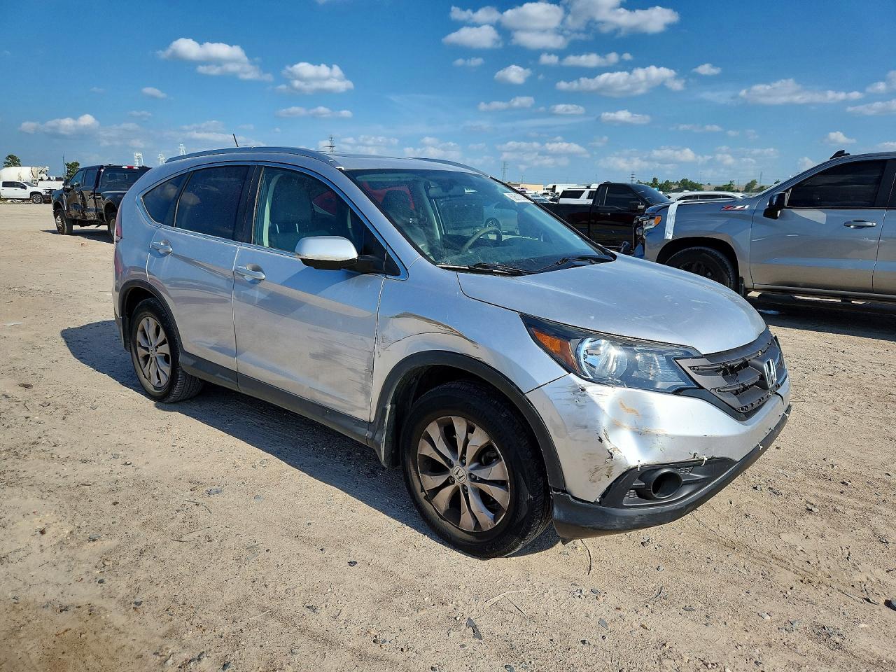 2014 Honda Cr-v Exl Silver vin: 2HKRM3H74EH562489