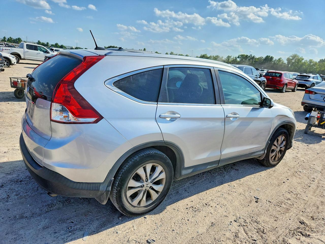 2014 Honda Cr-v Exl Silver vin: 2HKRM3H74EH562489