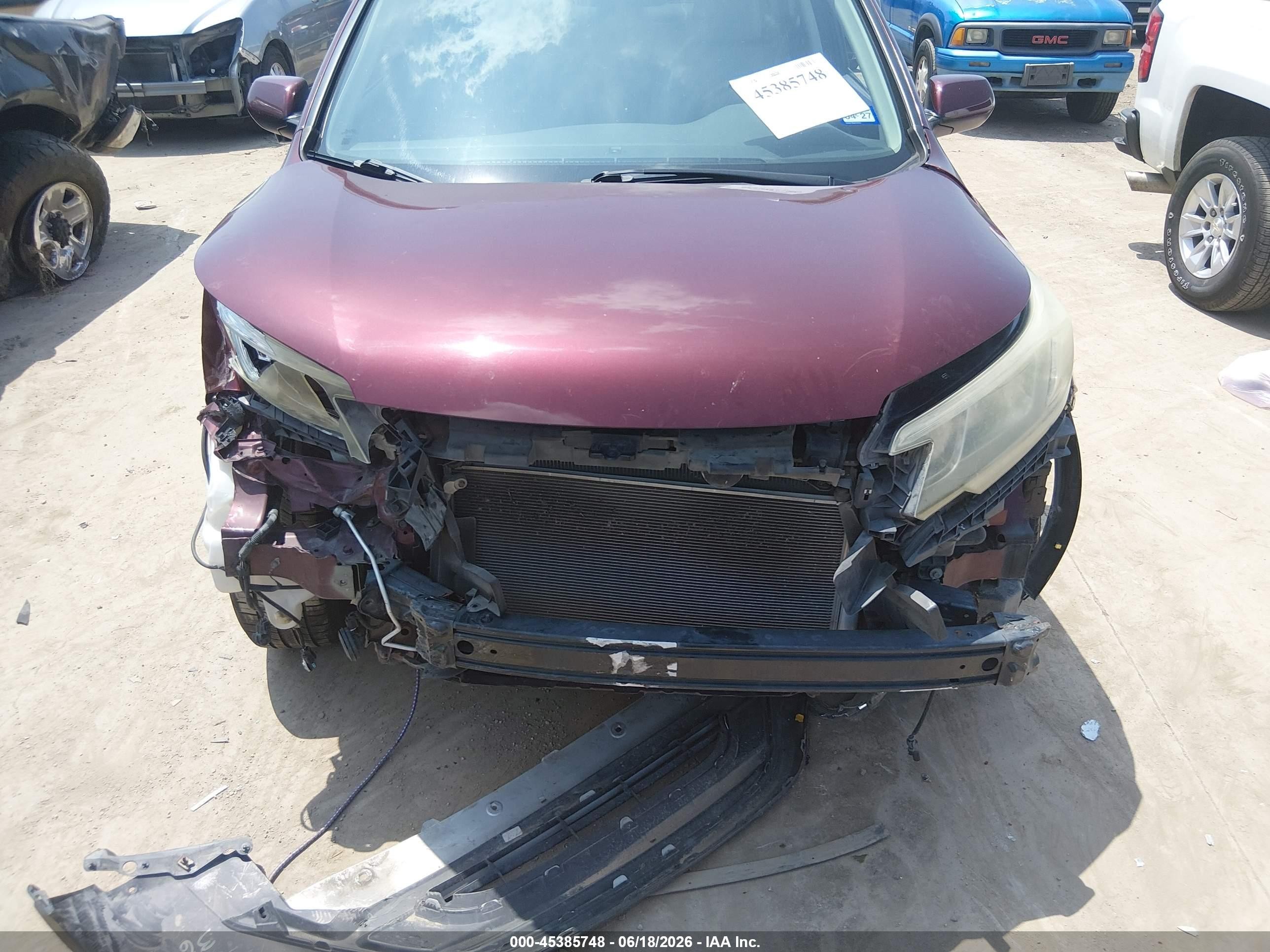 2015 Honda Cr-v Ex-l Бордовый vin: 2HKRM3H74FH515237