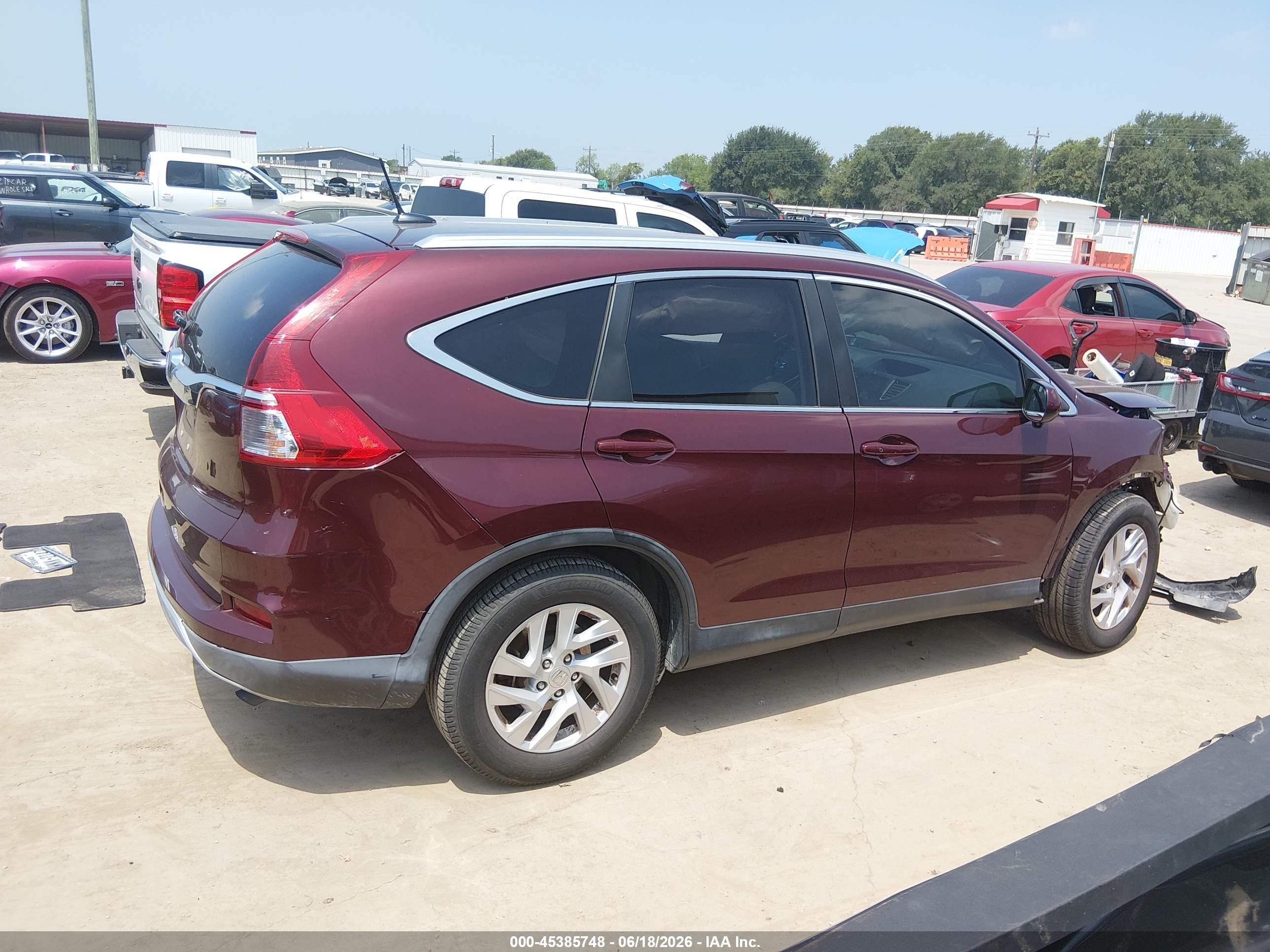 2015 Honda Cr-v Ex-l Бордовый vin: 2HKRM3H74FH515237