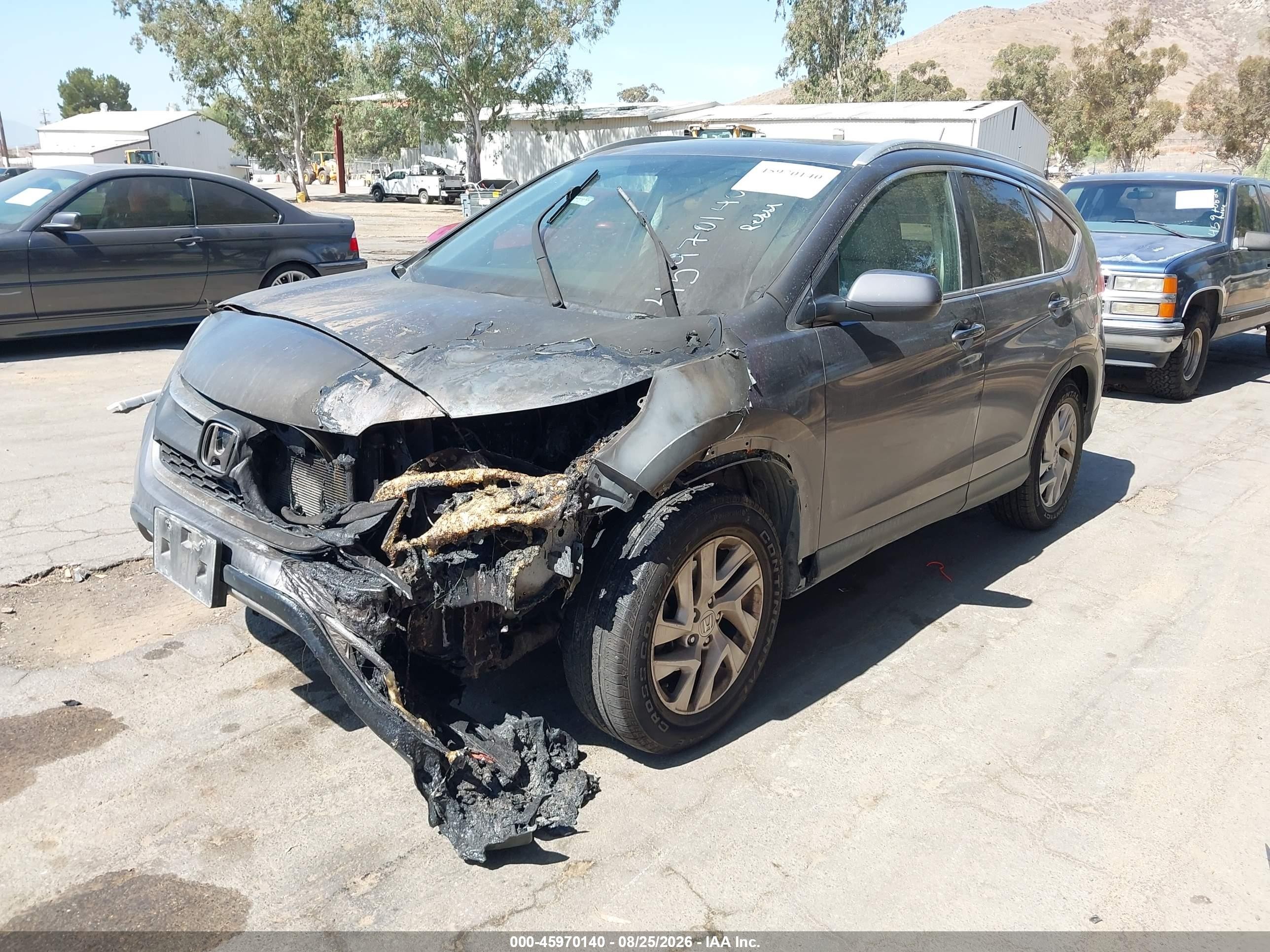 2015 Honda Cr-v Ex-l Серый vin: 2HKRM3H74FH517585