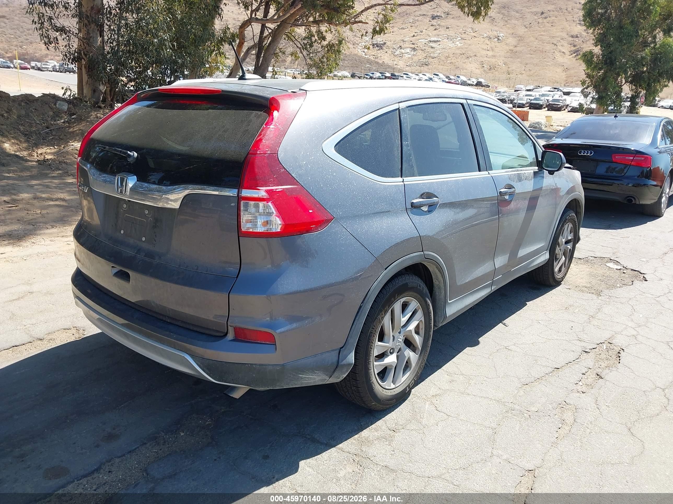 2015 Honda Cr-v Ex-l Серый vin: 2HKRM3H74FH517585