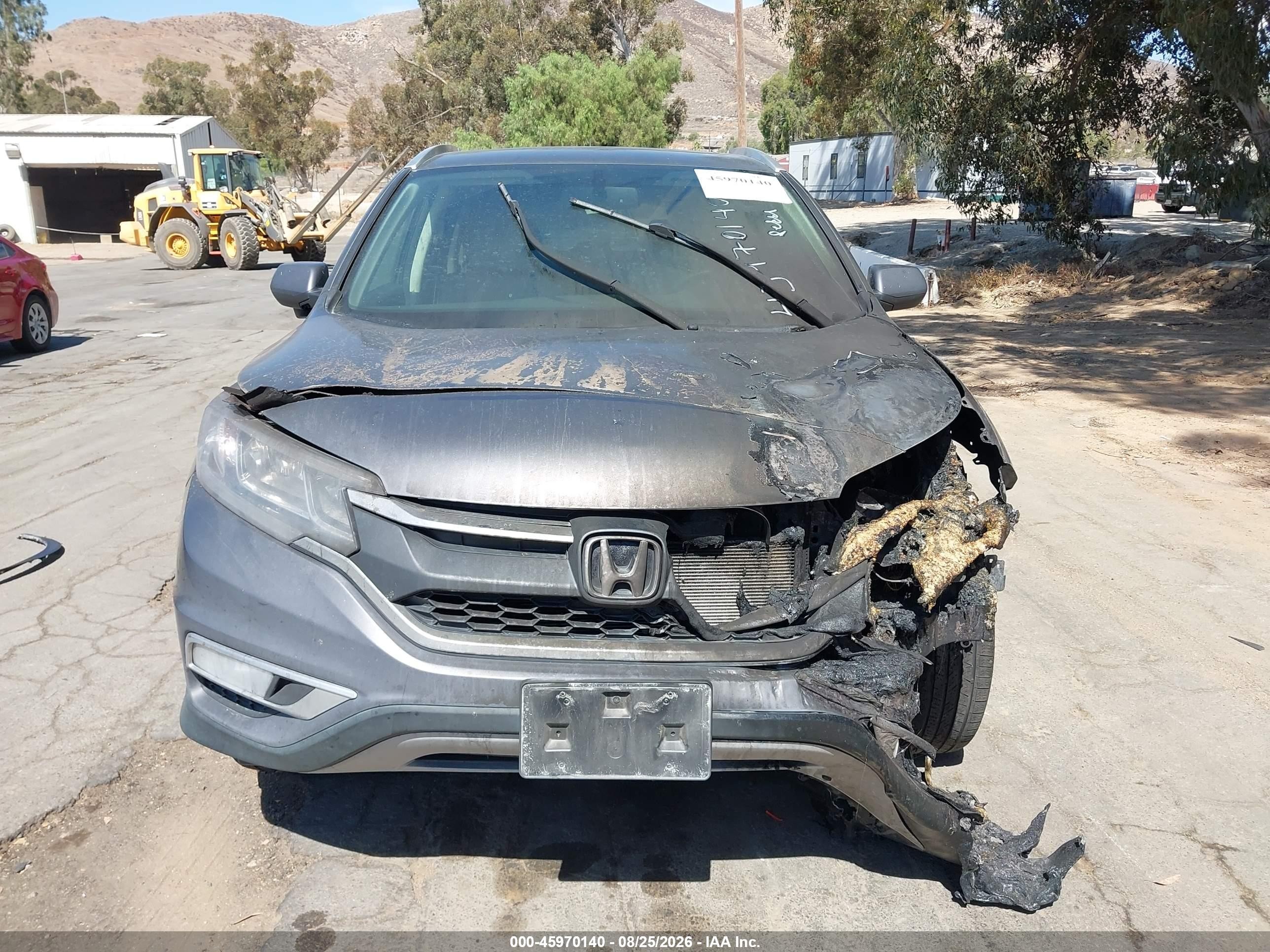 2015 Honda Cr-v Ex-l Серый vin: 2HKRM3H74FH517585