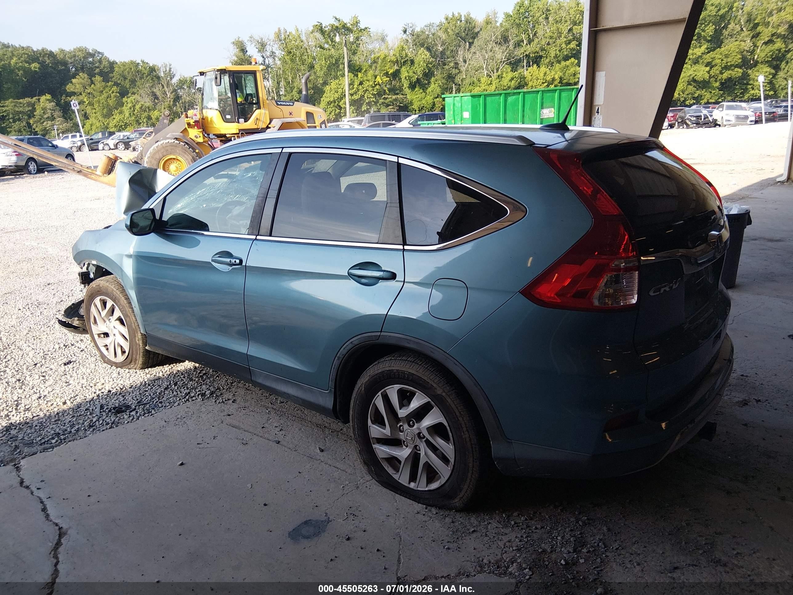 2015 Honda Cr-v Ex-l Blue vin: 2HKRM3H74FH531180
