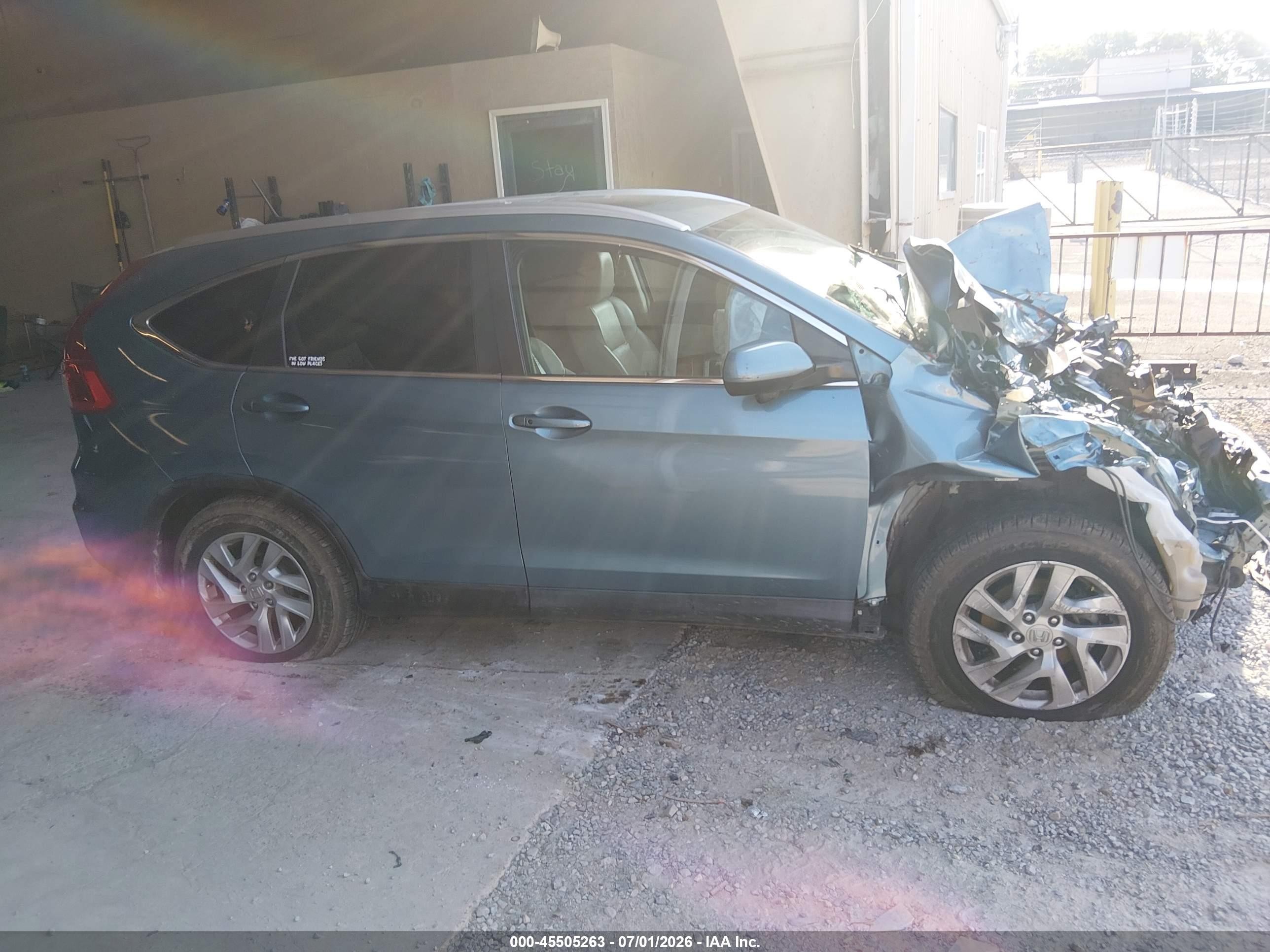 2015 Honda Cr-v Ex-l Blue vin: 2HKRM3H74FH531180