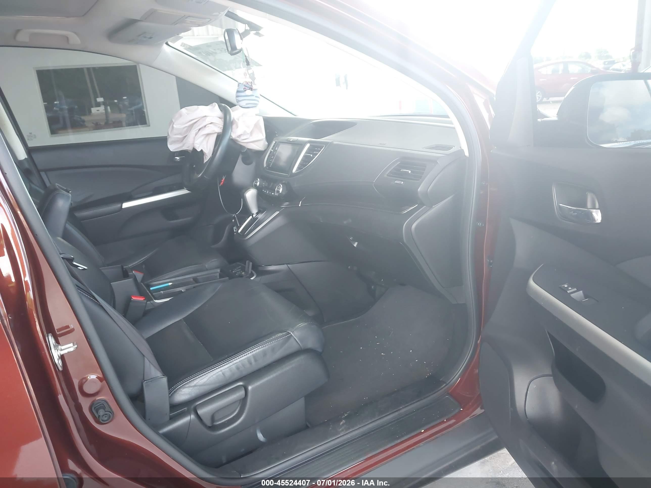 2015 Honda Cr-v Ex-l Maroon vin: 2HKRM3H74FH531969