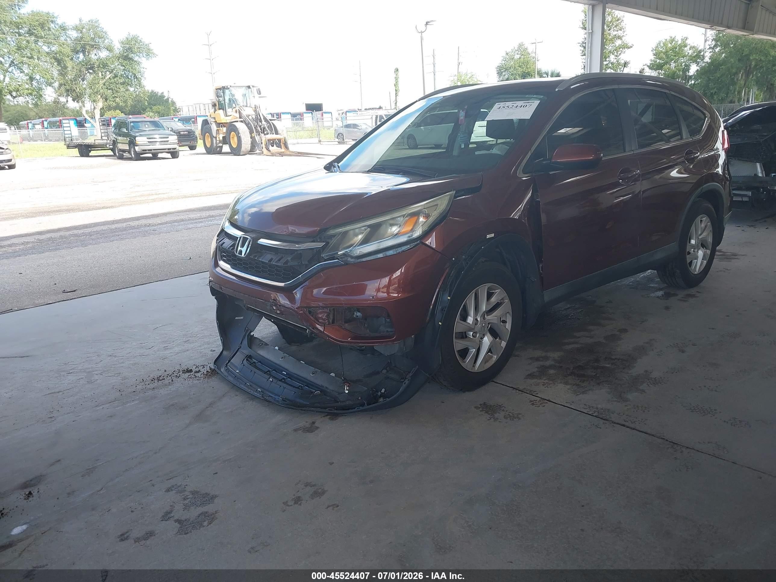 2015 Honda Cr-v Ex-l Maroon vin: 2HKRM3H74FH531969