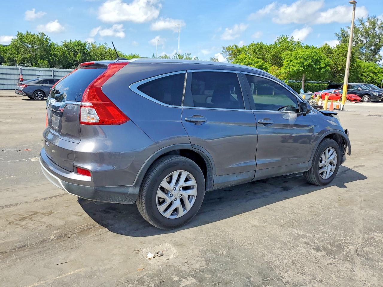 2015 Honda Cr-v Exl Серый vin: 2HKRM3H74FH541840