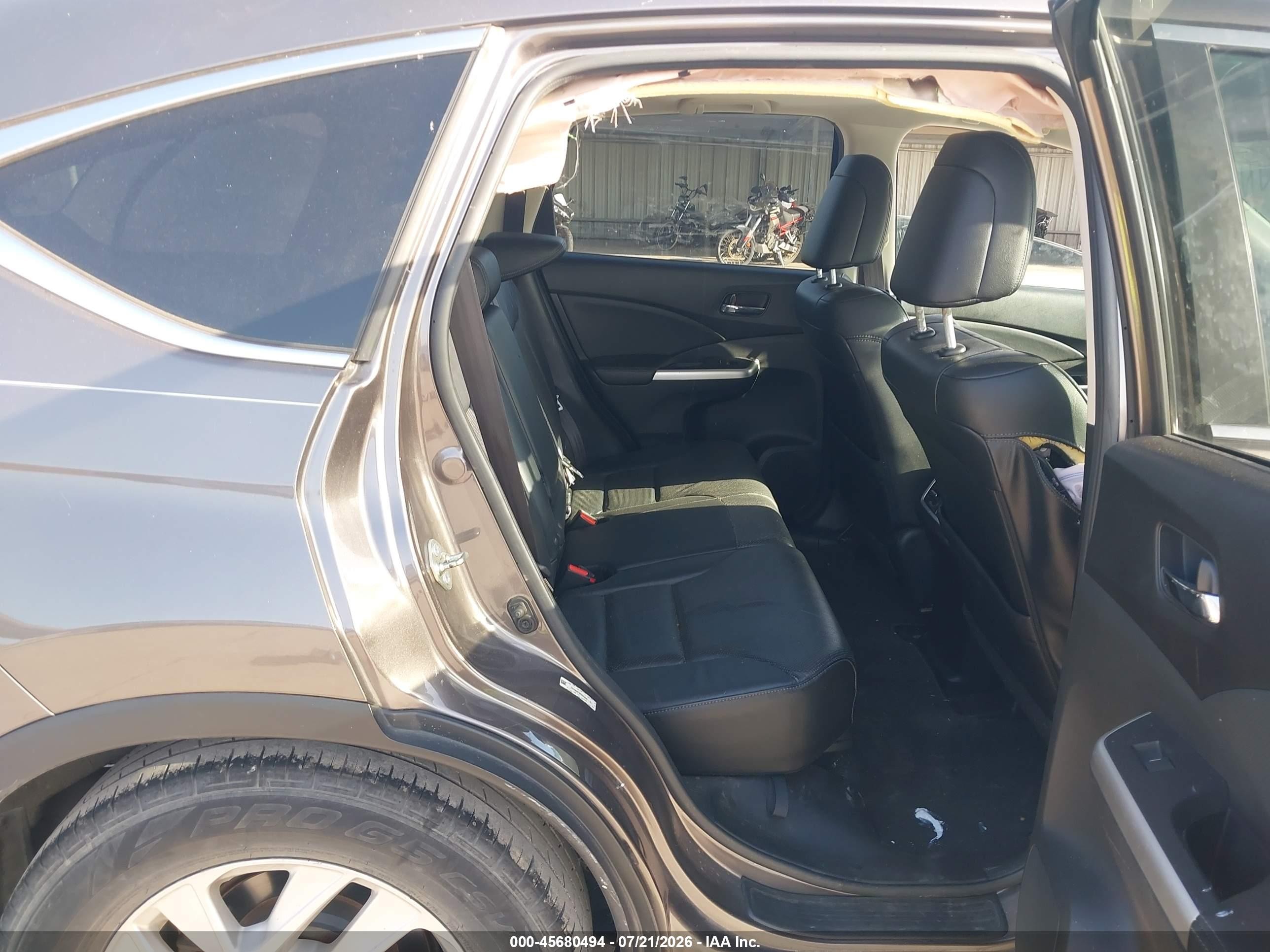 2015 Honda Cr-v Ex-l Brown vin: 2HKRM3H74FH550506
