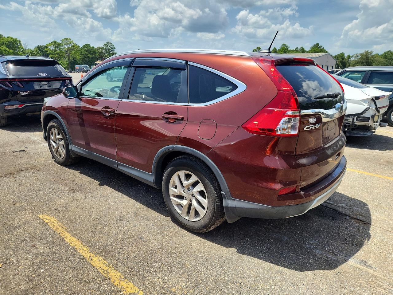 2015 Honda Cr-v Exl Темно-бордовый vin: 2HKRM3H74FH552739