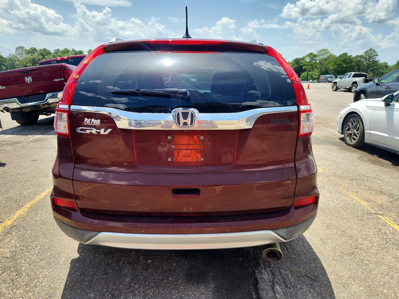 2015 Honda Cr-v Exl Темно-бордовый vin: 2HKRM3H74FH552739