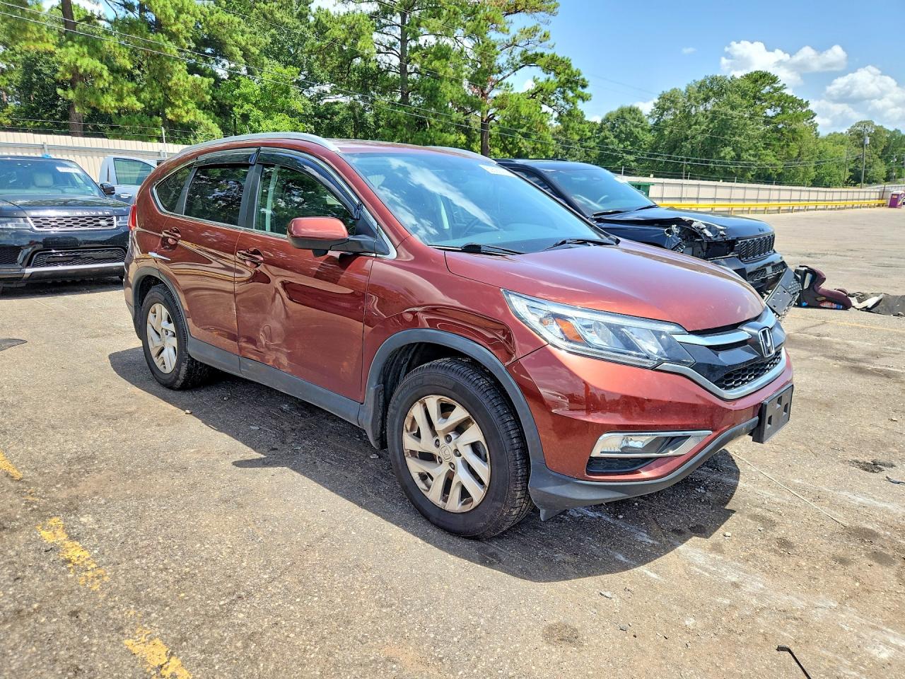 2015 Honda Cr-v Exl Темно-бордовый vin: 2HKRM3H74FH552739