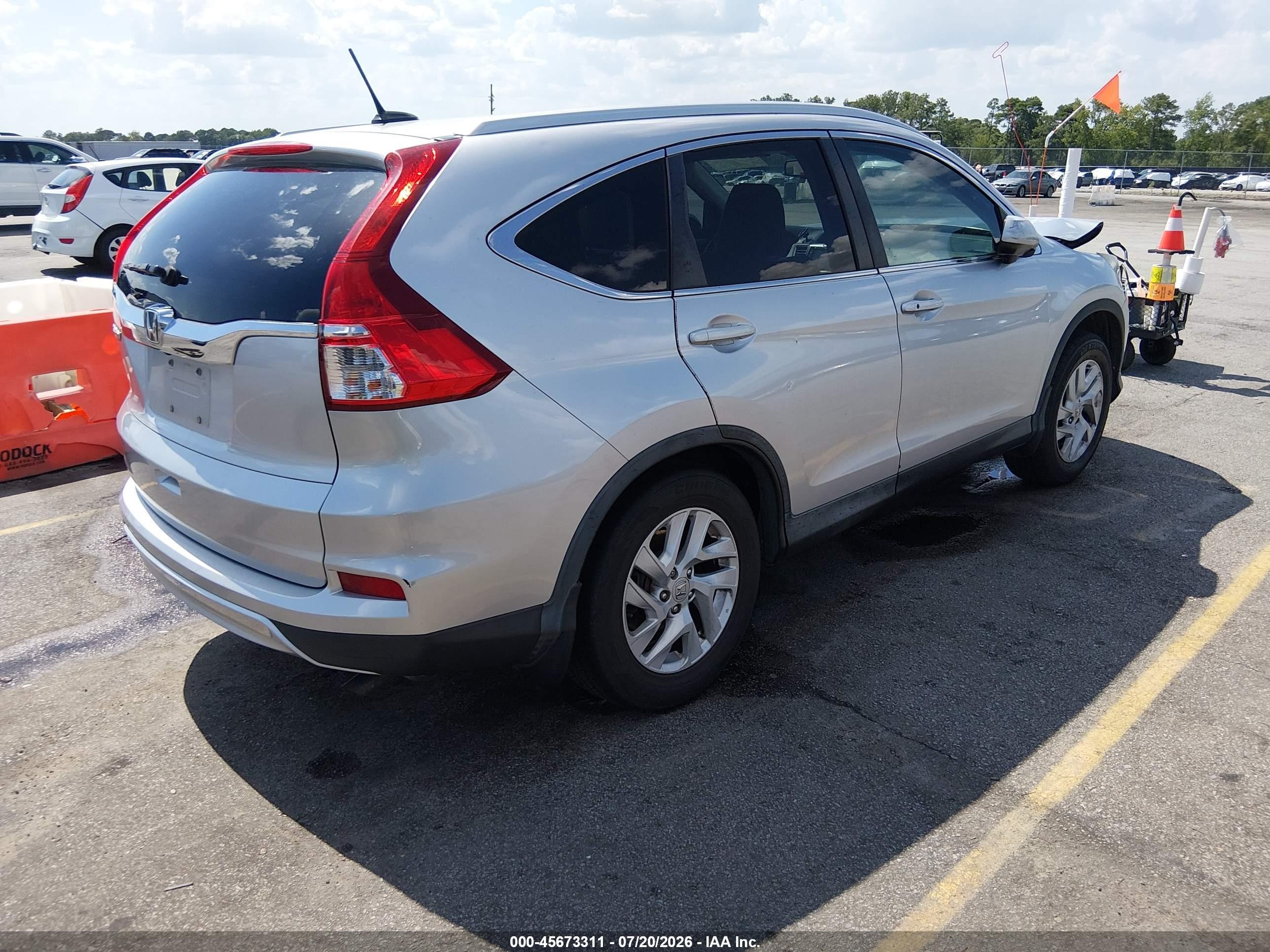 2015 Honda Cr-v Ex-l Серебряный vin: 2HKRM3H74FH556032