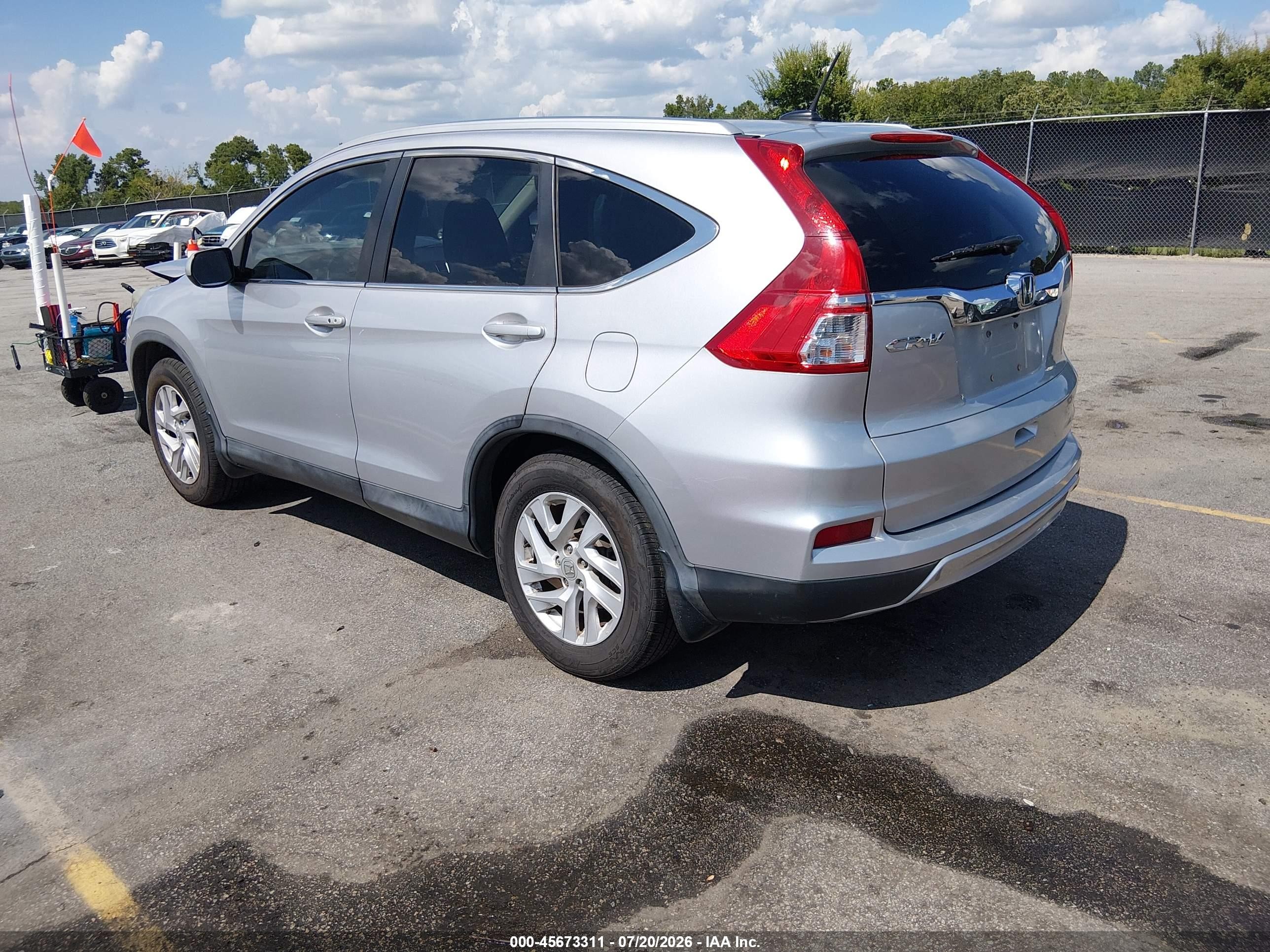 2015 Honda Cr-v Ex-l Серебряный vin: 2HKRM3H74FH556032