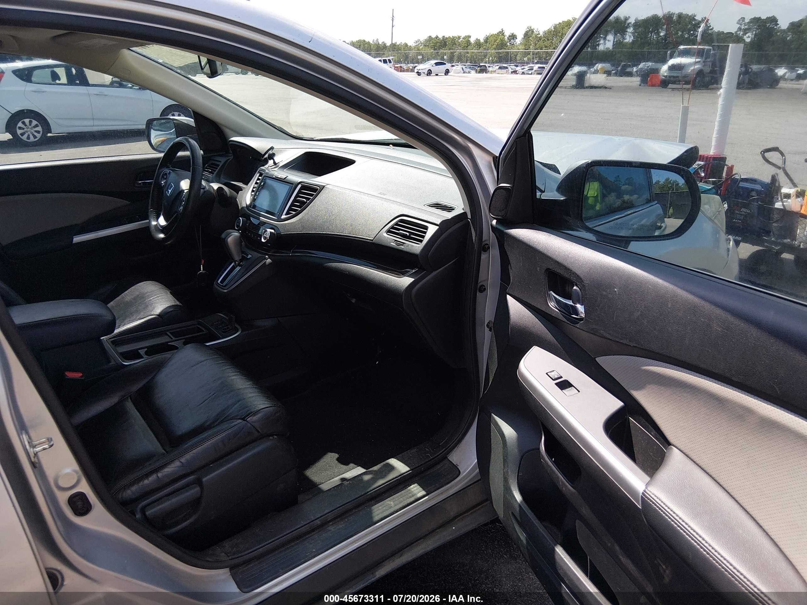 2015 Honda Cr-v Ex-l Серебряный vin: 2HKRM3H74FH556032