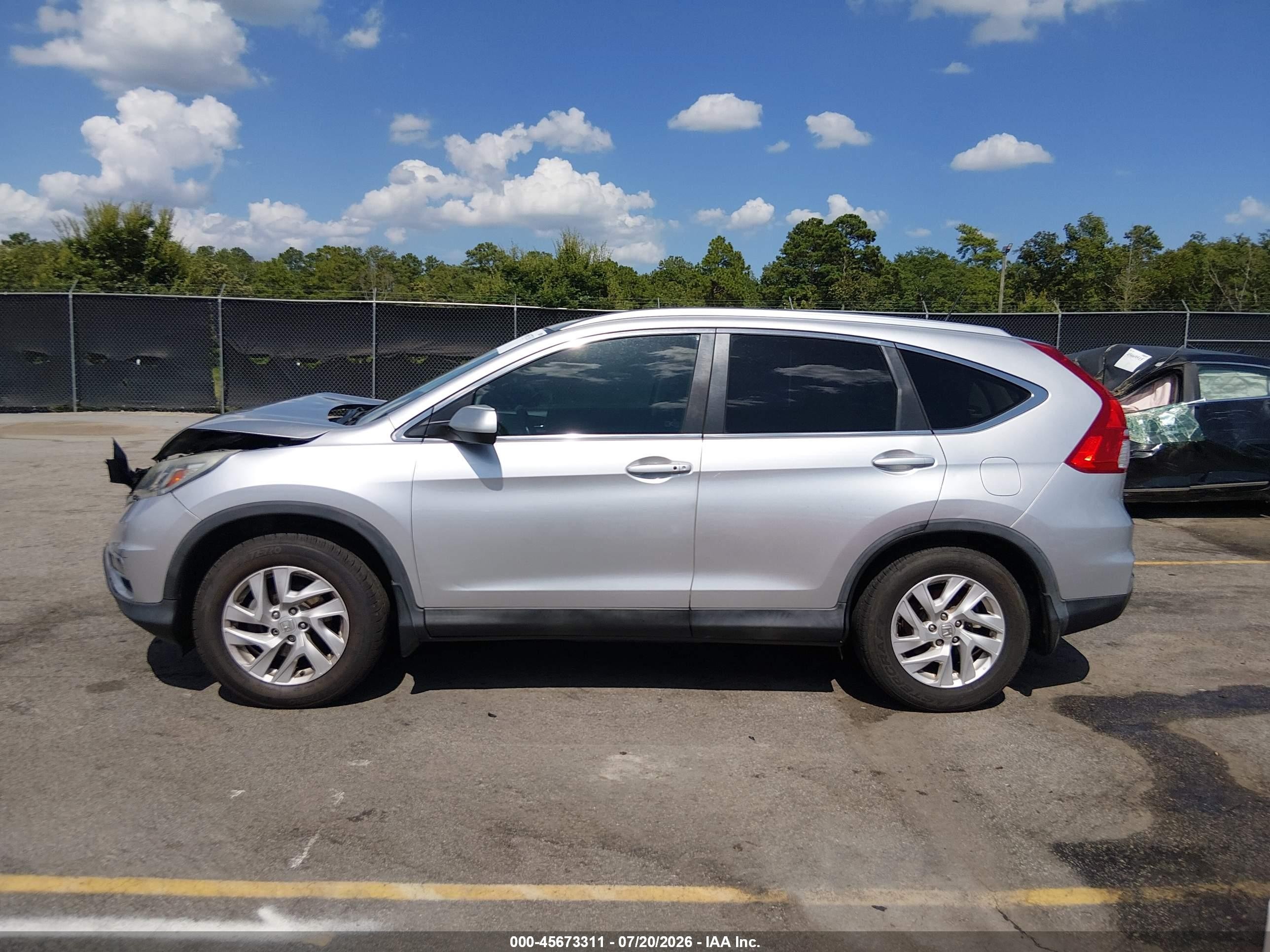 2015 Honda Cr-v Ex-l Серебряный vin: 2HKRM3H74FH556032