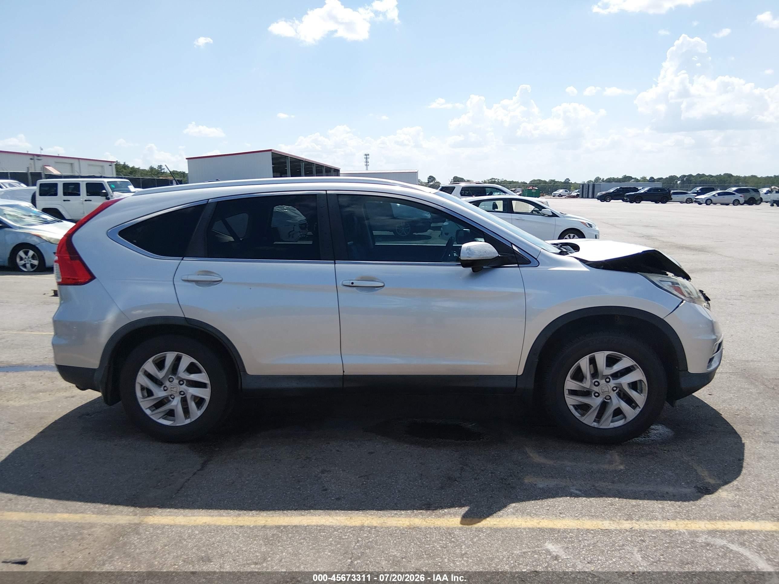 2015 Honda Cr-v Ex-l Серебряный vin: 2HKRM3H74FH556032