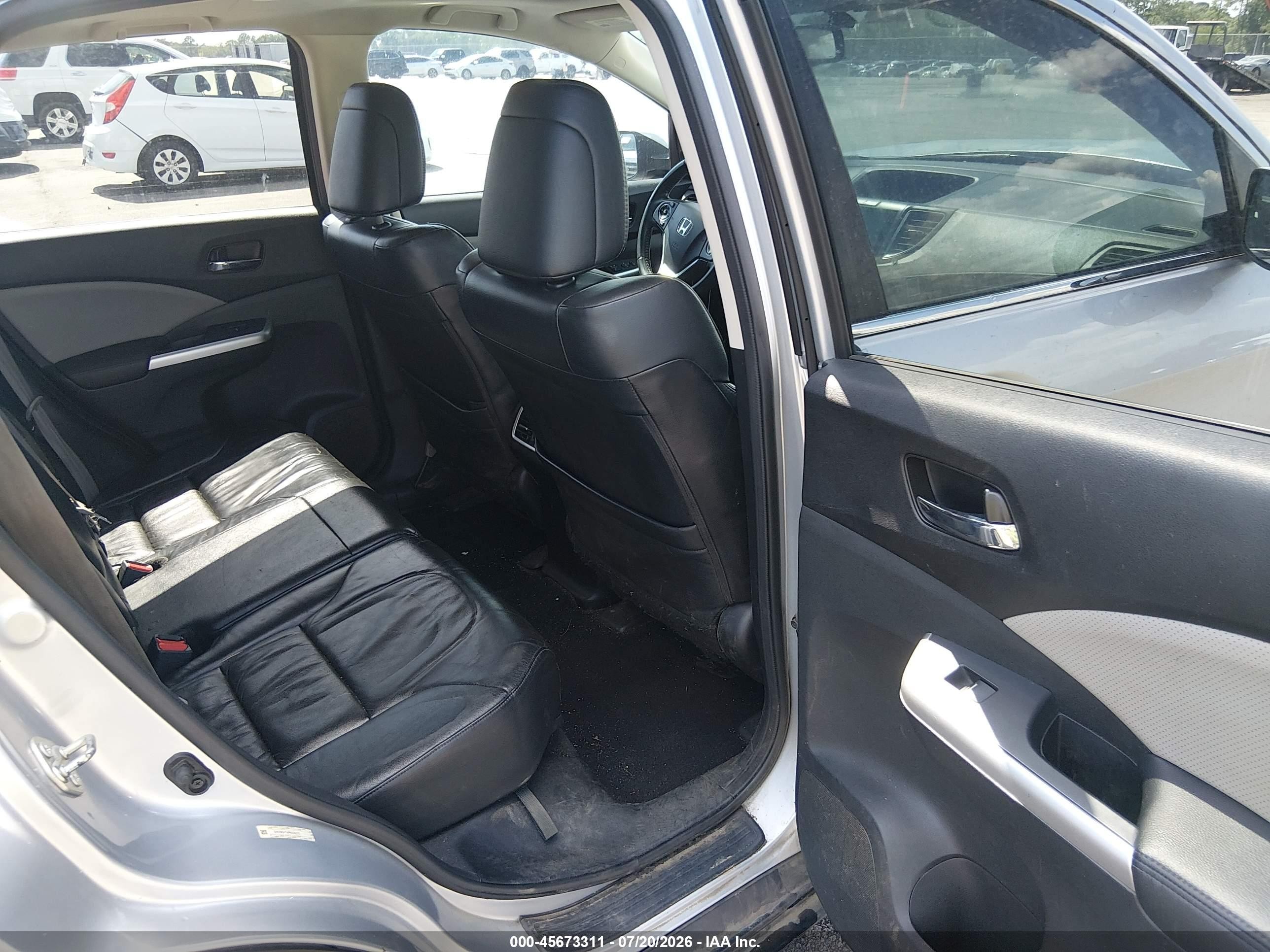 2015 Honda Cr-v Ex-l Серебряный vin: 2HKRM3H74FH556032