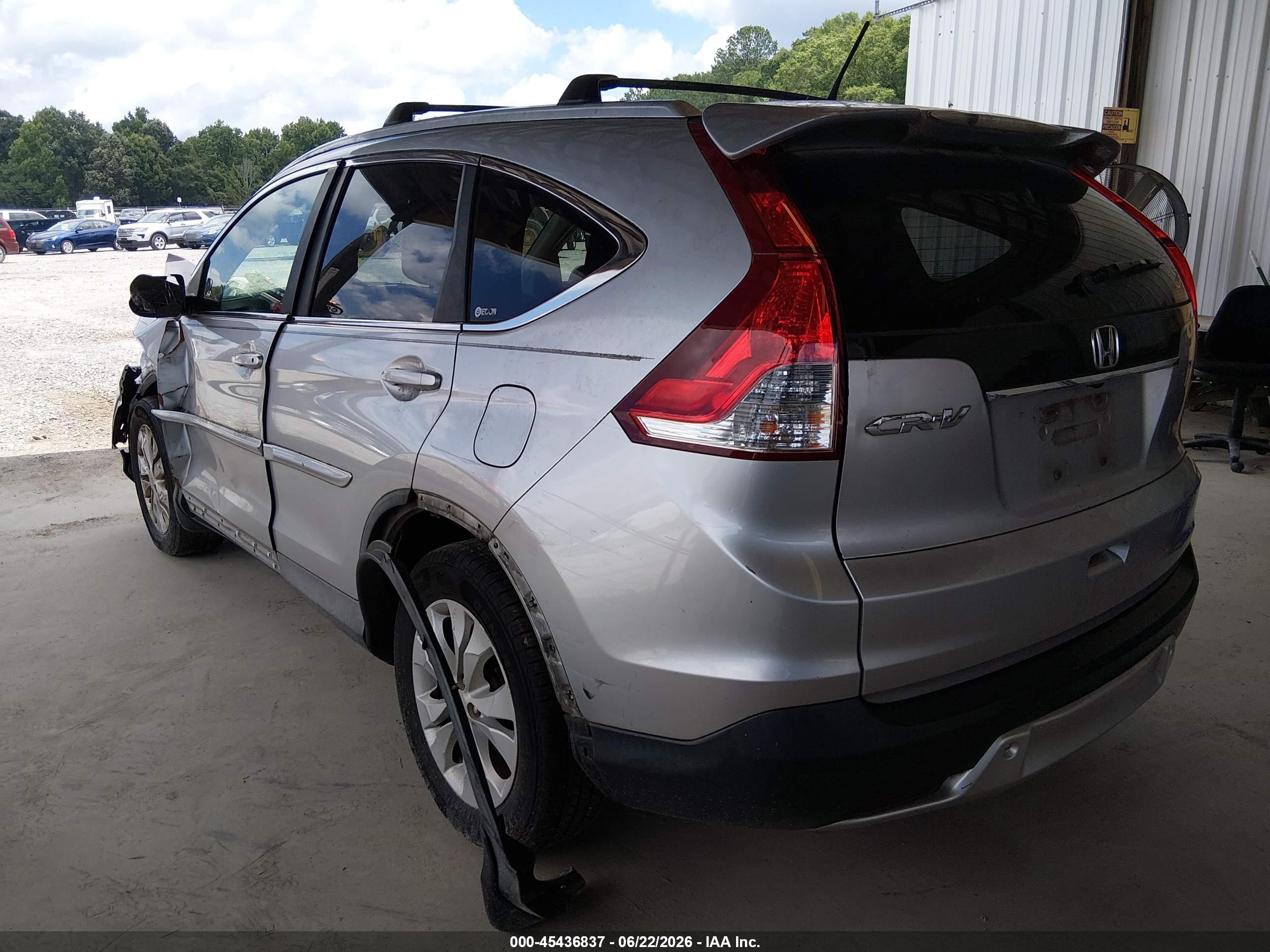 2012 Honda Cr-v Ex-l Silver vin: 2HKRM3H75CH503769