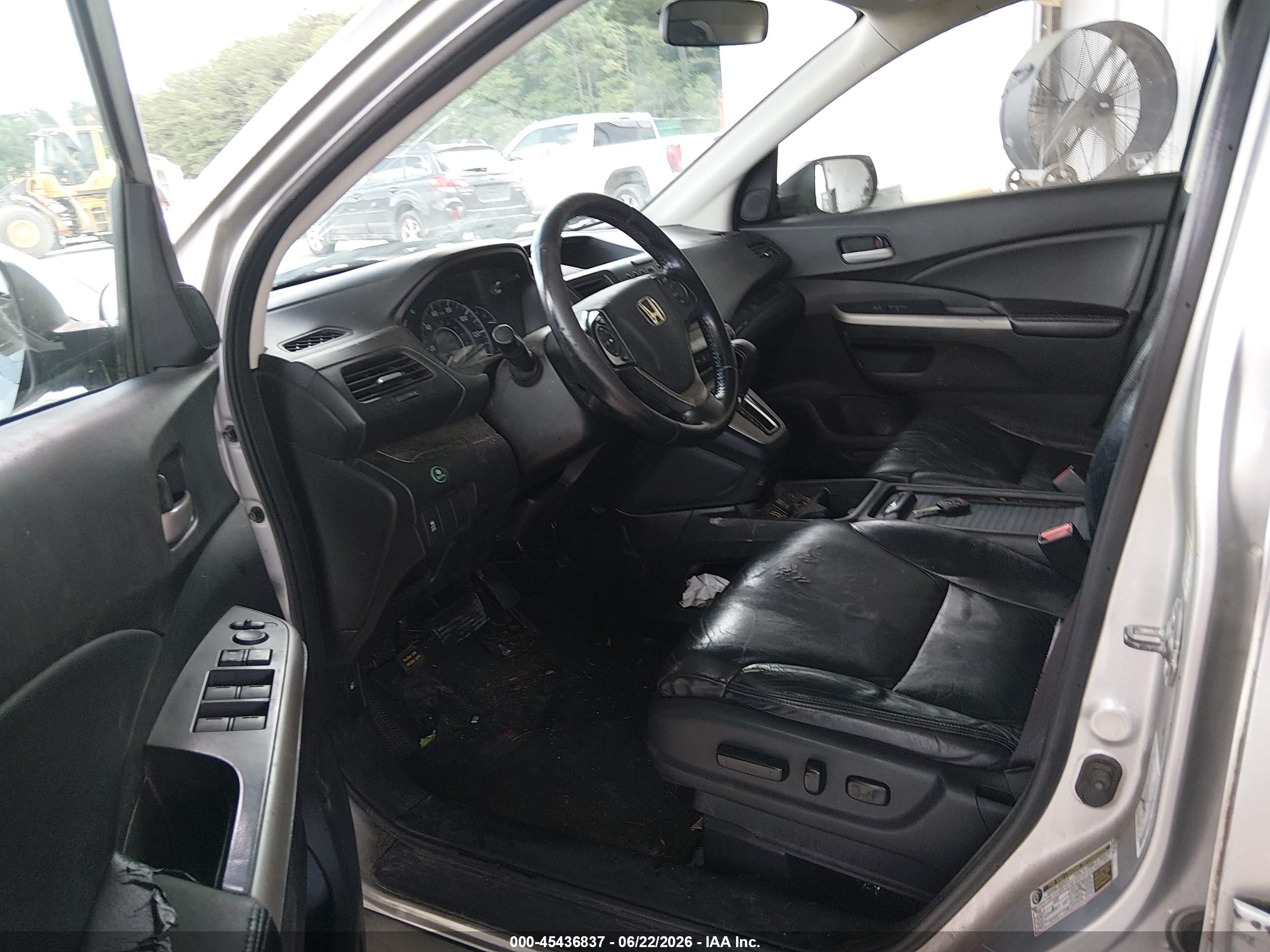 2012 Honda Cr-v Ex-l Silver vin: 2HKRM3H75CH503769
