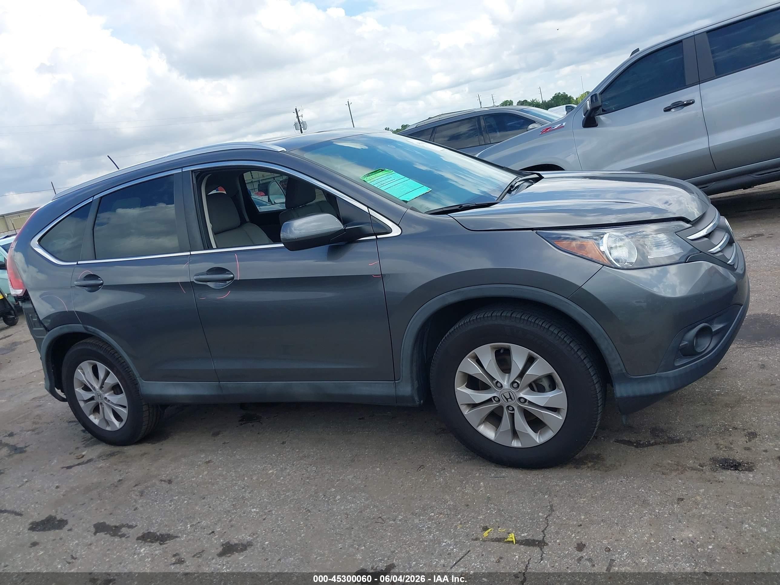 2014 Honda Cr-v Ex-l Gray vin: 2HKRM3H75EH504570