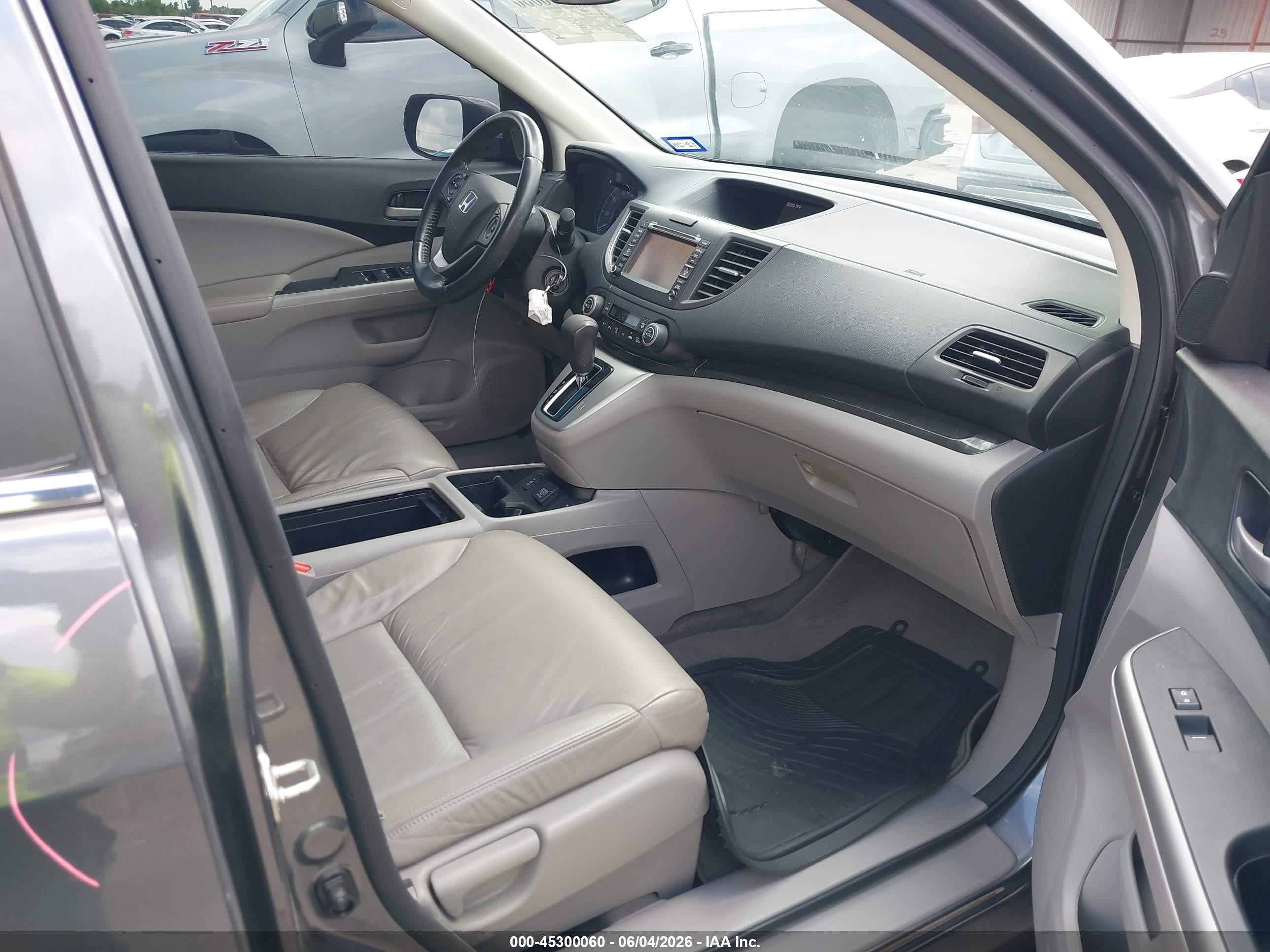 2014 Honda Cr-v Ex-l Gray vin: 2HKRM3H75EH504570