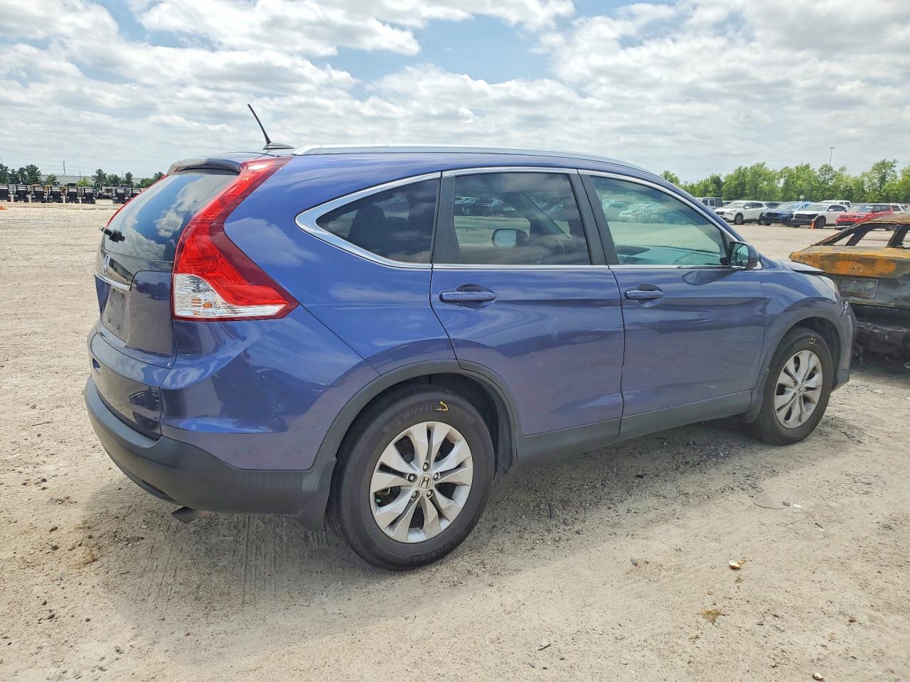 2014 Honda Cr-v Exl Blue vin: 2HKRM3H75EH512331