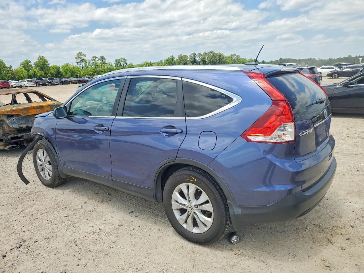 2014 Honda Cr-v Exl Blue vin: 2HKRM3H75EH512331