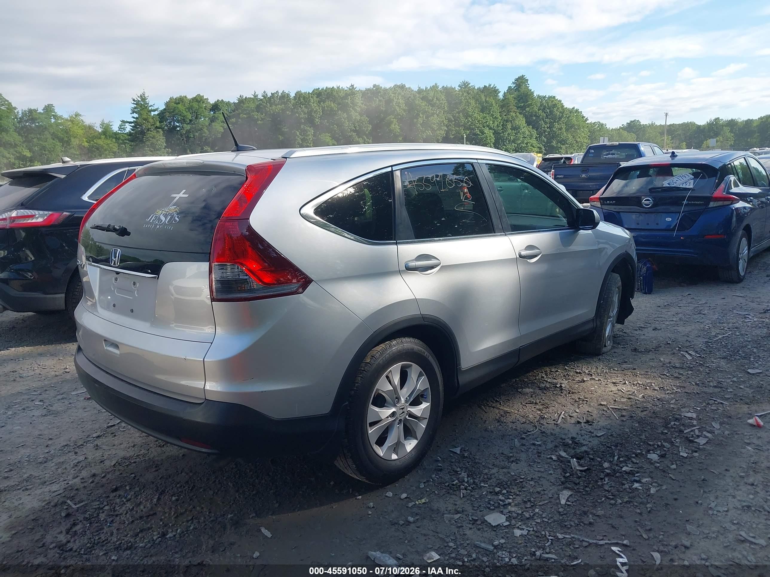 2014 Honda Cr-v Ex-l Silver vin: 2HKRM3H75EH520736