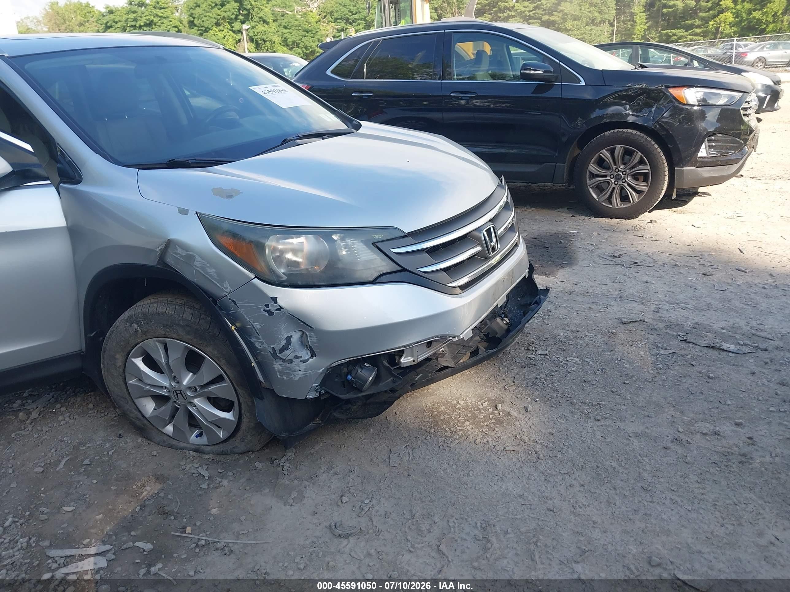 2014 Honda Cr-v Ex-l Silver vin: 2HKRM3H75EH520736