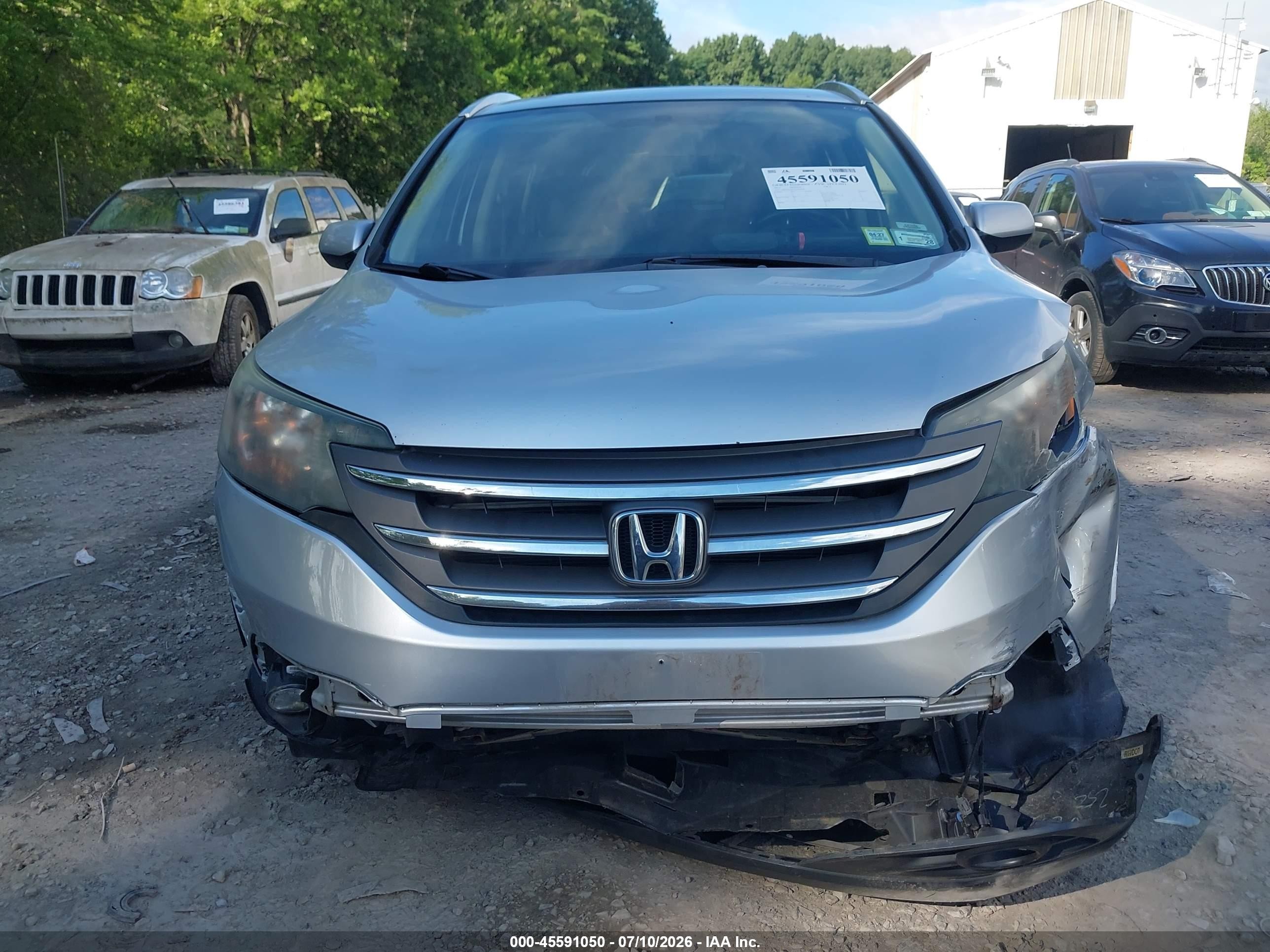 2014 Honda Cr-v Ex-l Silver vin: 2HKRM3H75EH520736