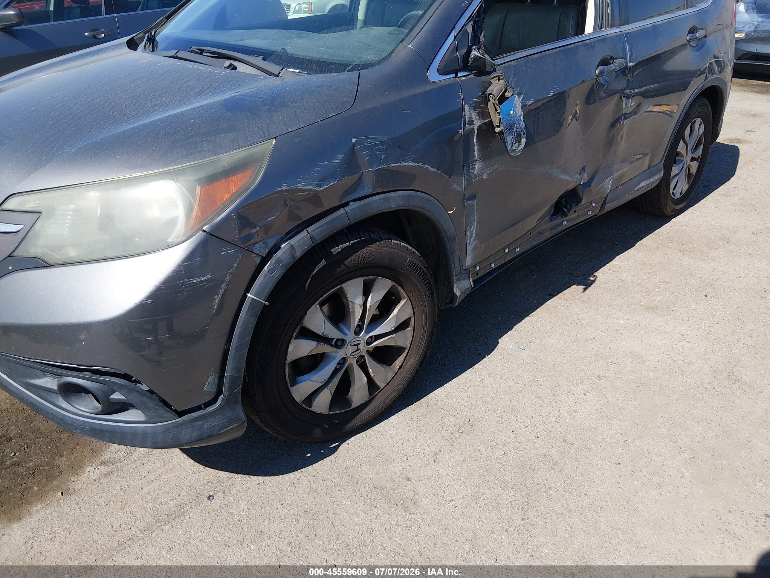 2014 Honda Cr-v Ex-l Gray vin: 2HKRM3H75EH529629