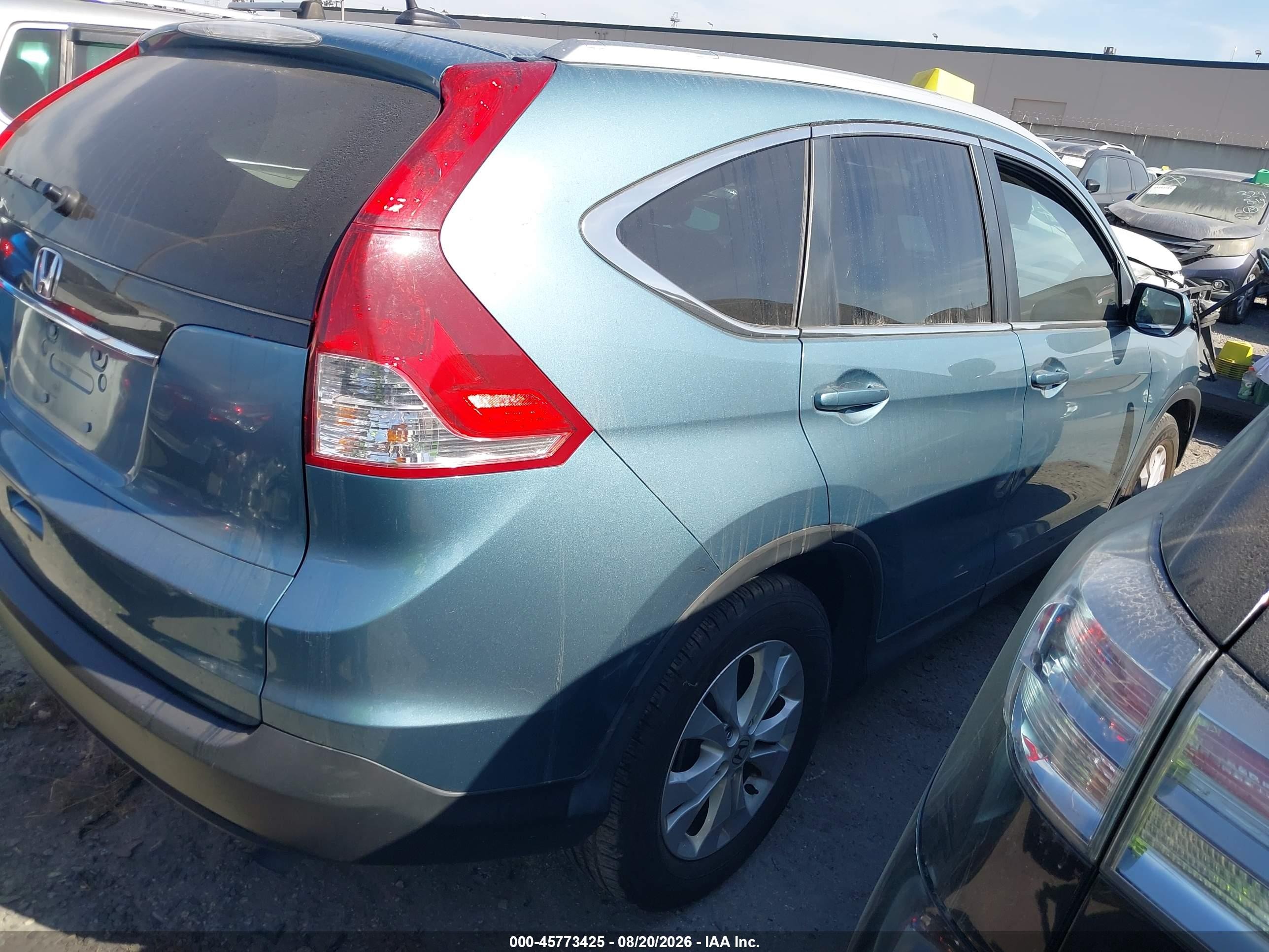 2014 Honda Cr-v Ex-l Teal vin: 2HKRM3H75EH544700