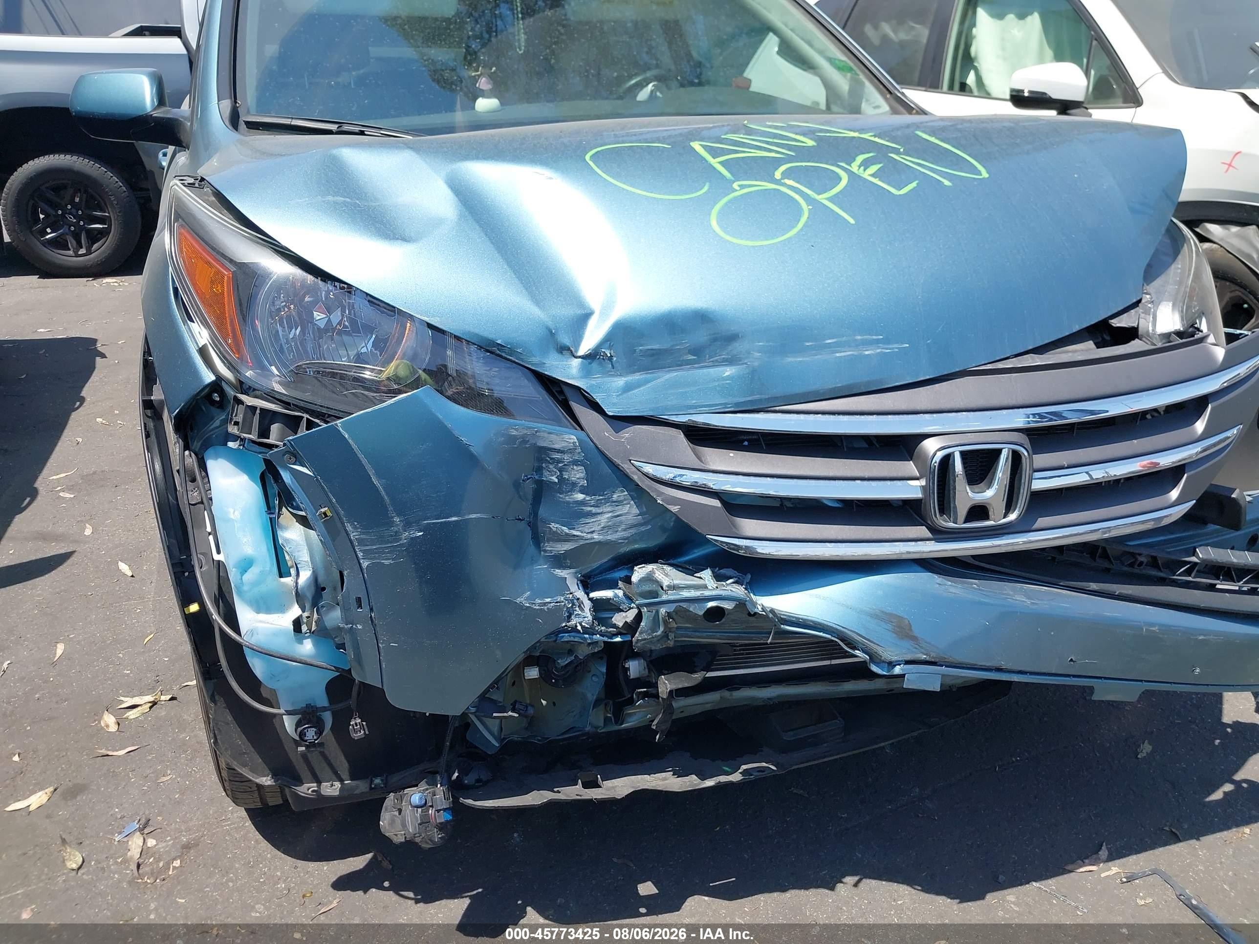 2014 Honda Cr-v Ex-l Teal vin: 2HKRM3H75EH544700