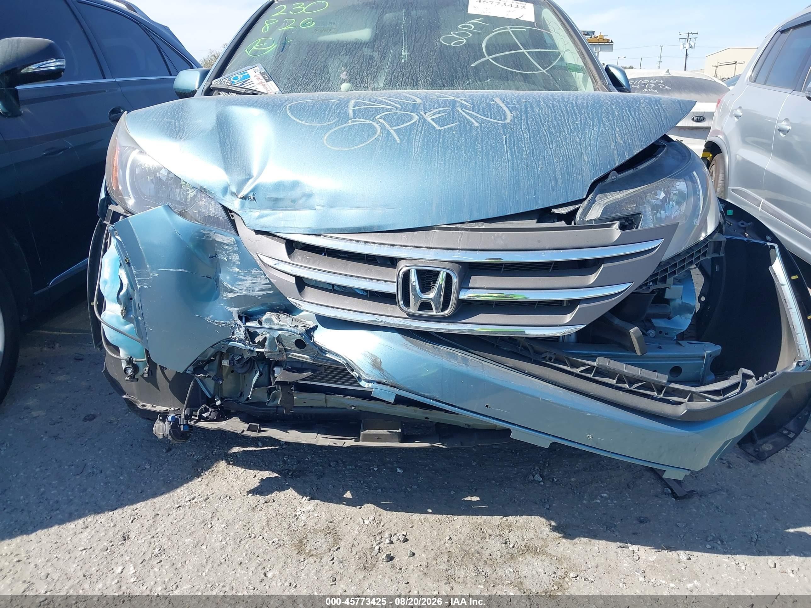 2014 Honda Cr-v Ex-l Teal vin: 2HKRM3H75EH544700