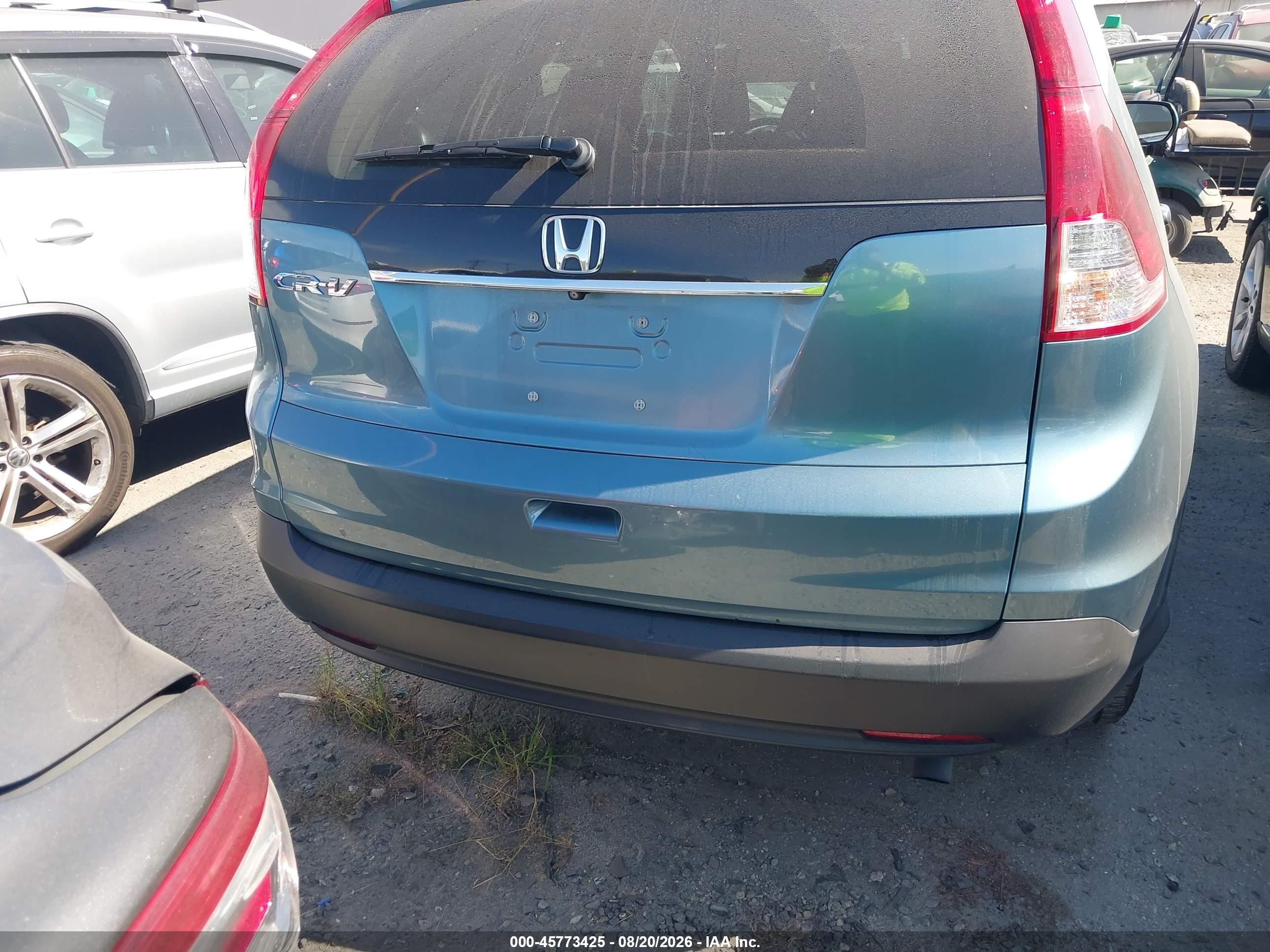 2014 Honda Cr-v Ex-l Teal vin: 2HKRM3H75EH544700