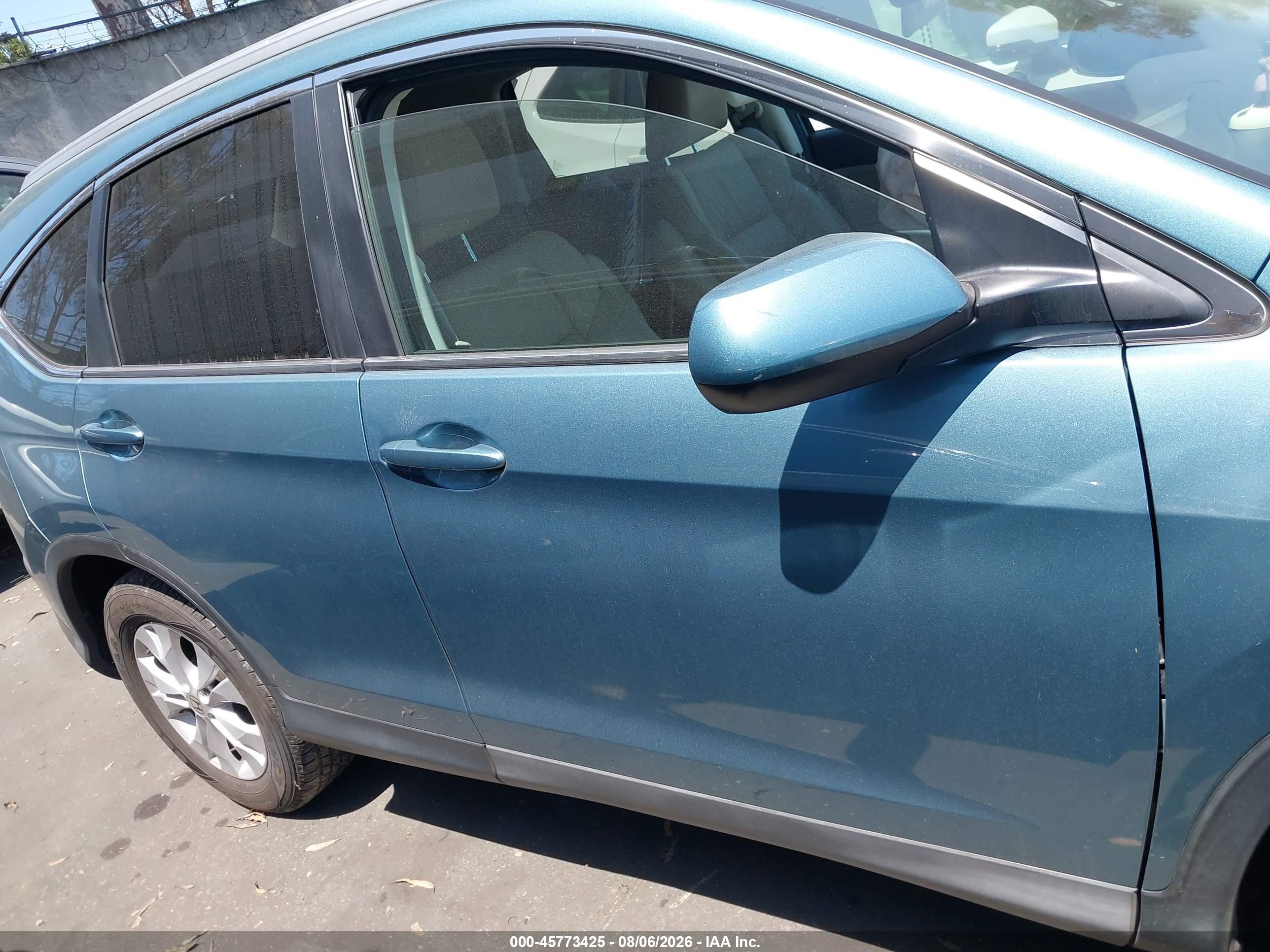 2014 Honda Cr-v Ex-l Teal vin: 2HKRM3H75EH544700