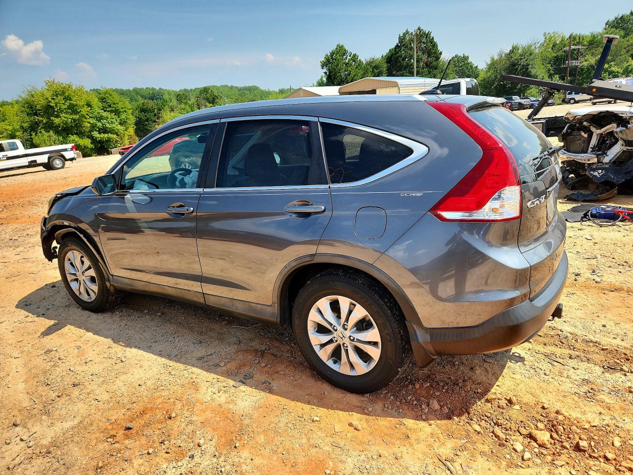 2014 Honda Cr-v Exl Gray vin: 2HKRM3H75EH546382