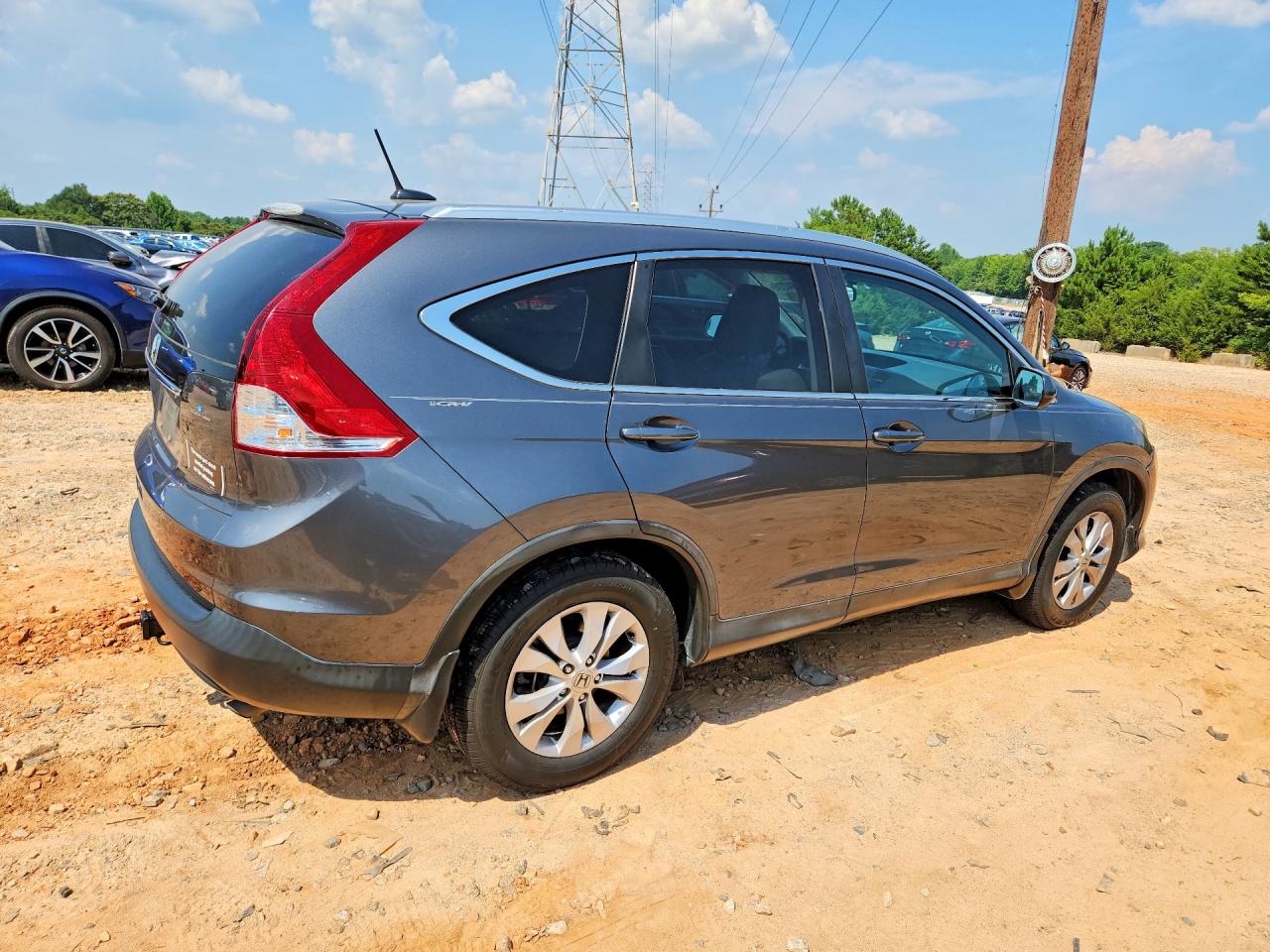 2014 Honda Cr-v Exl Gray vin: 2HKRM3H75EH546382