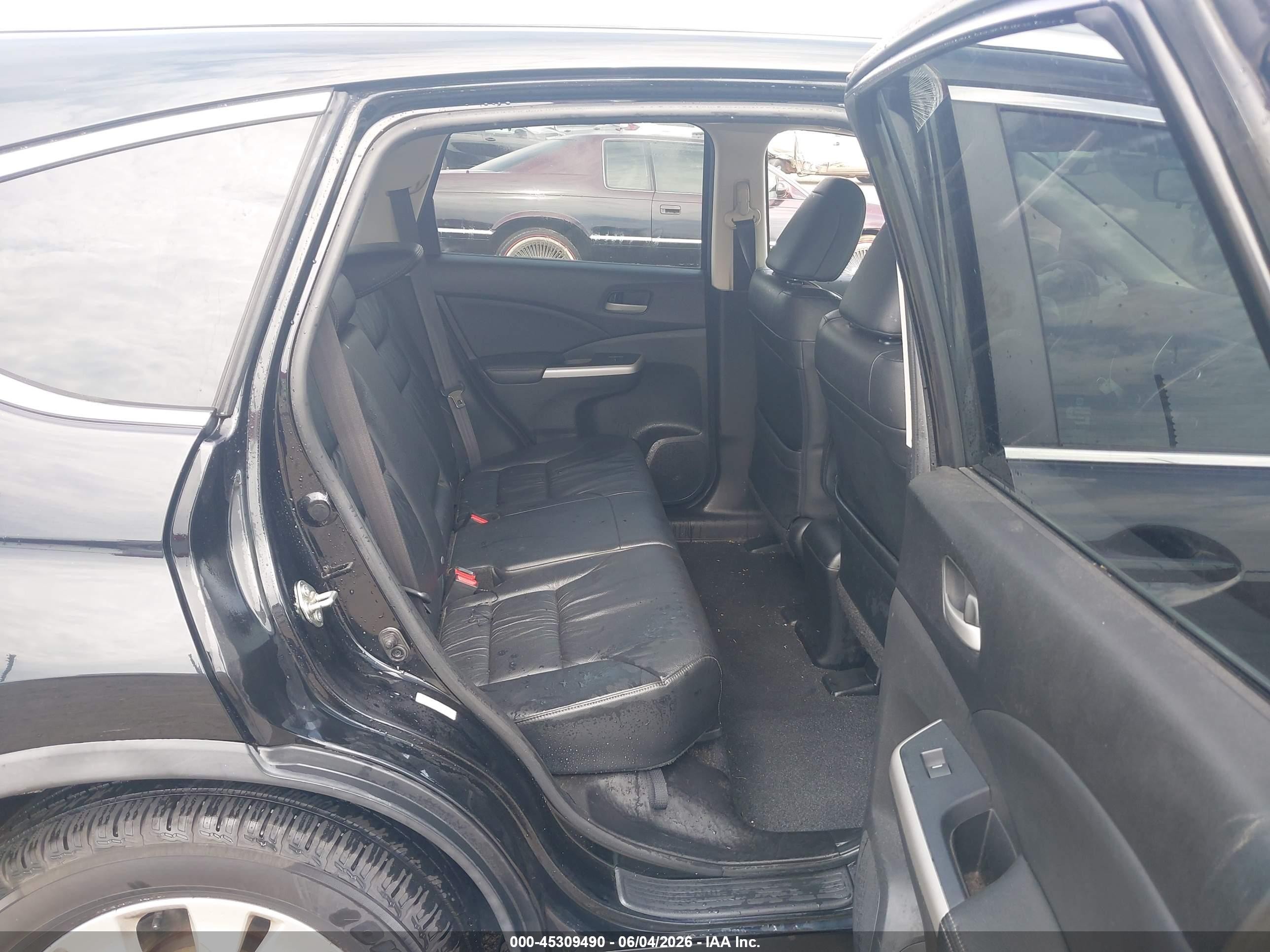 2014 Honda Cr-v Ex-l Black vin: 2HKRM3H75EH558046