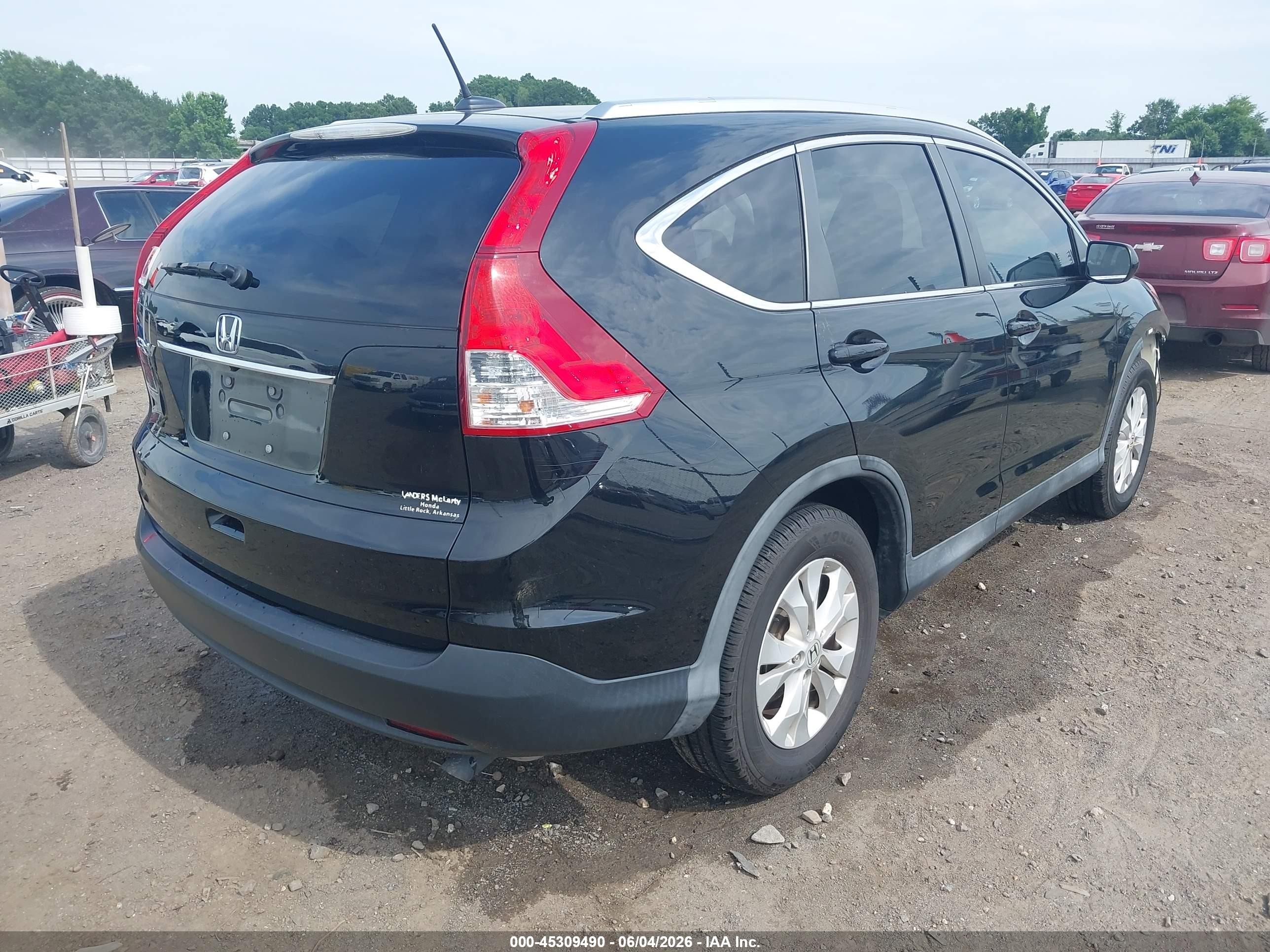 2014 Honda Cr-v Ex-l Black vin: 2HKRM3H75EH558046