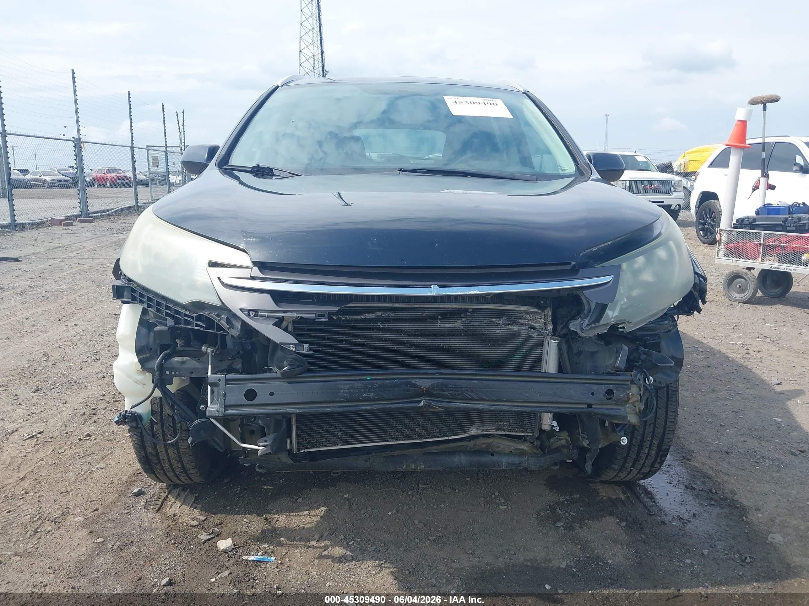 2014 Honda Cr-v Ex-l Black vin: 2HKRM3H75EH558046