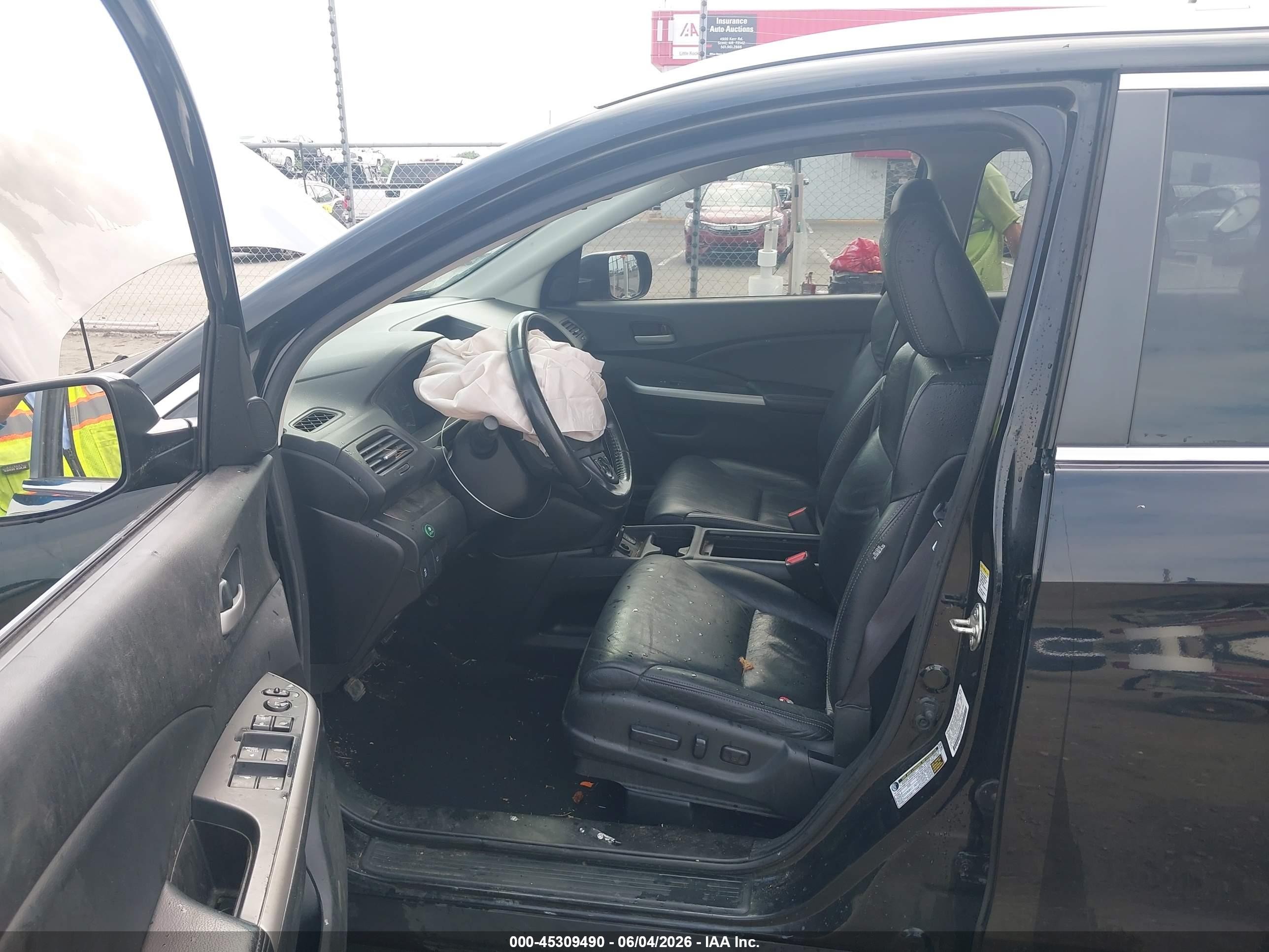2014 Honda Cr-v Ex-l Black vin: 2HKRM3H75EH558046