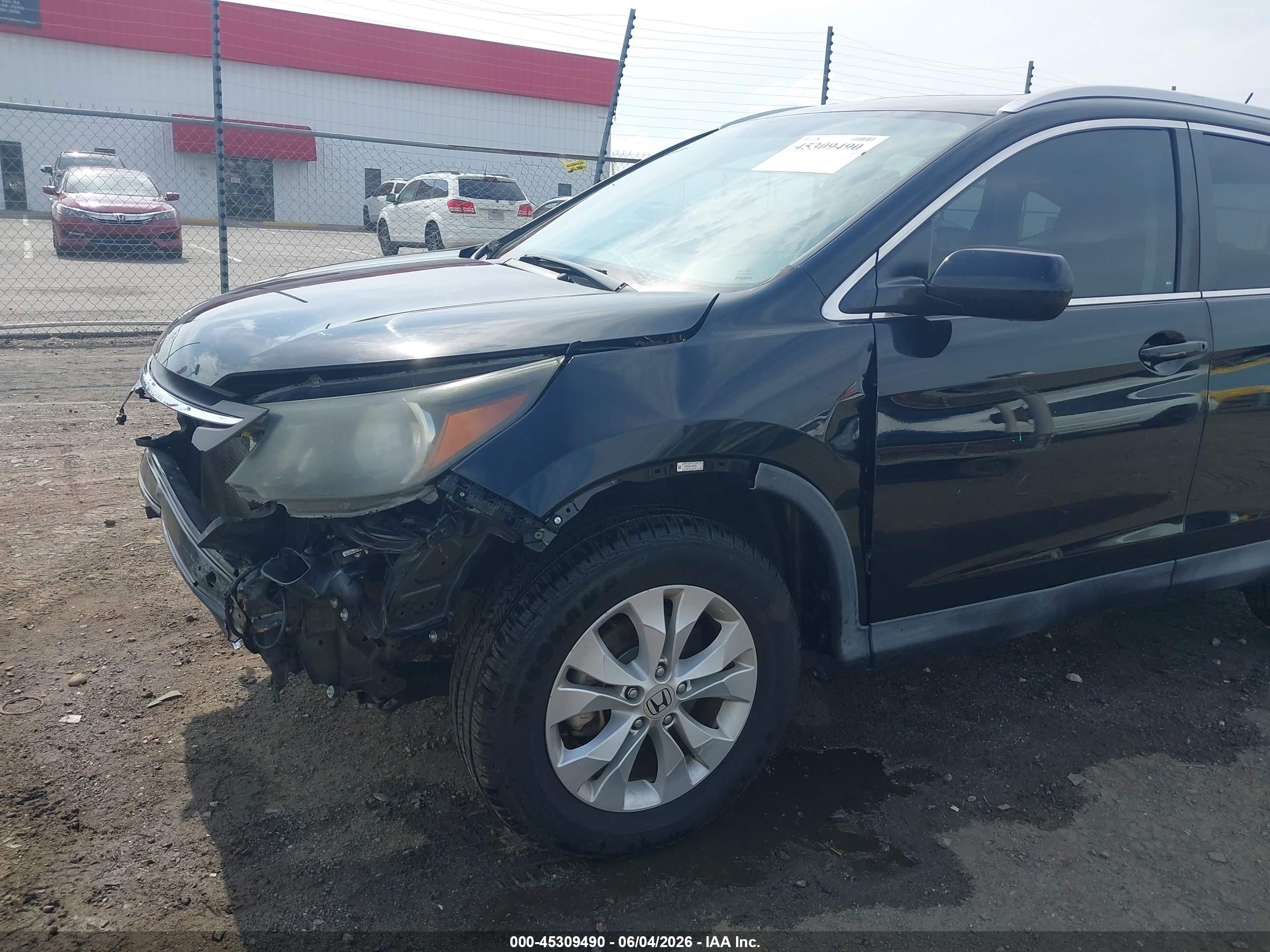 2014 Honda Cr-v Ex-l Black vin: 2HKRM3H75EH558046