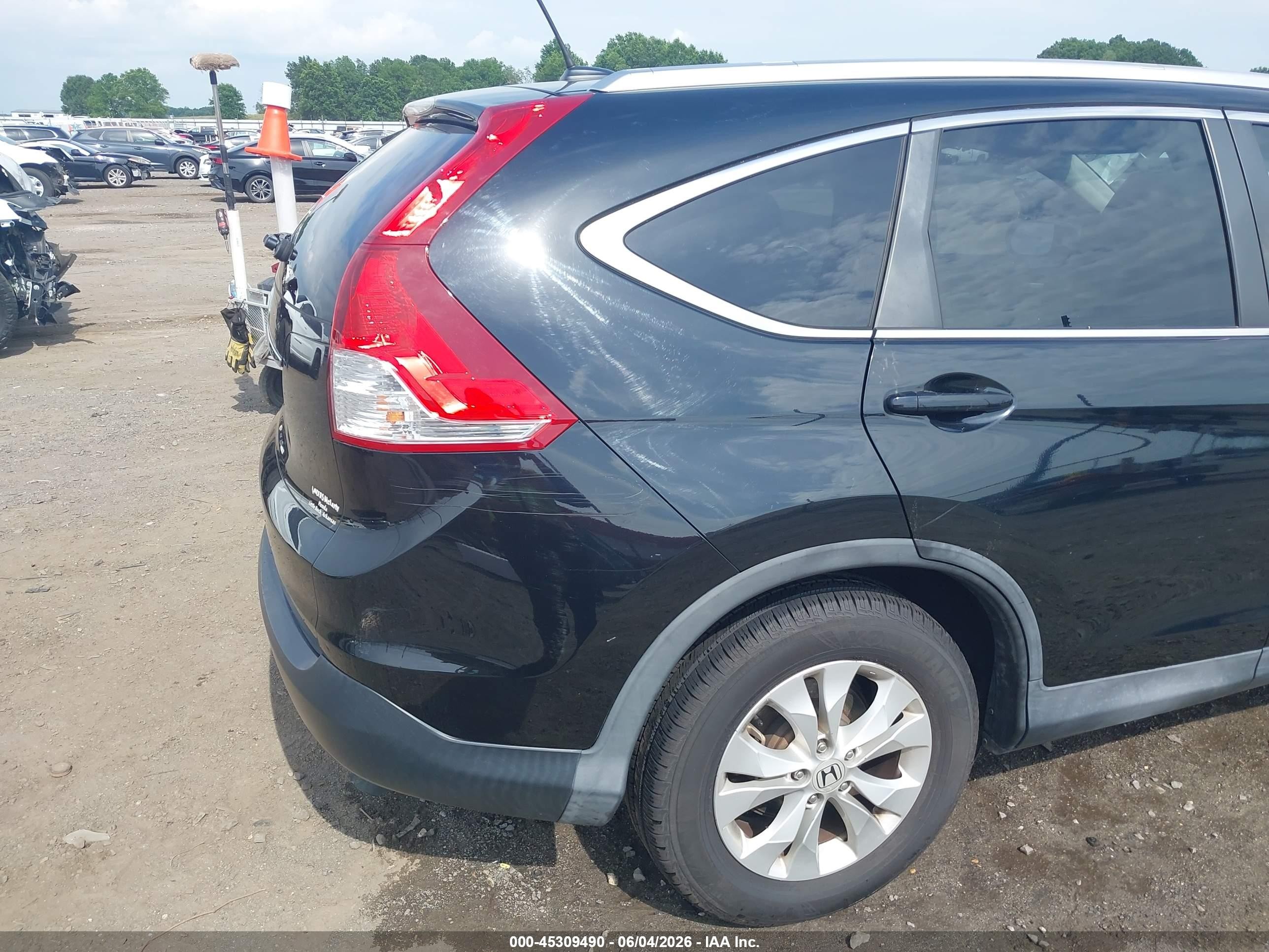 2014 Honda Cr-v Ex-l Black vin: 2HKRM3H75EH558046