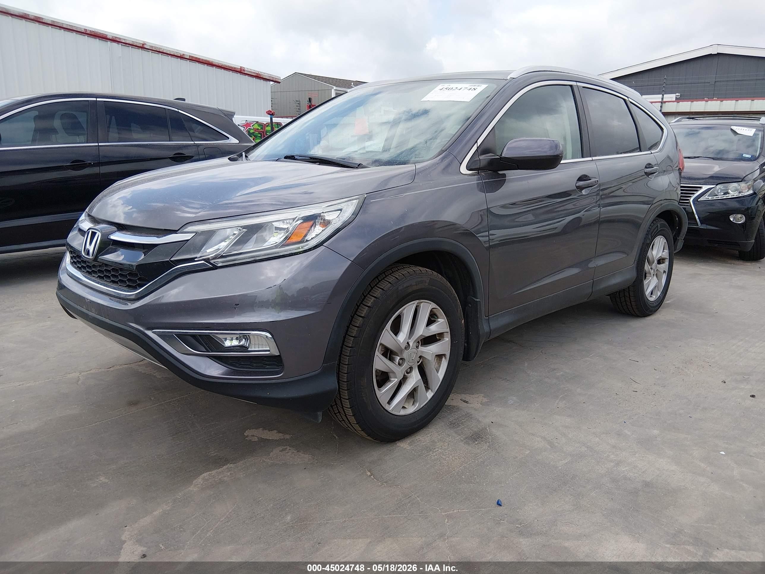 2015 Honda Cr-v Ex-l Серый vin: 2HKRM3H75FH504067
